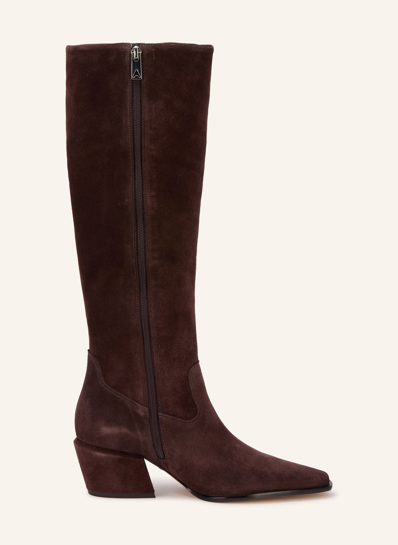 CARRANO Boots santiags: MARRON FONCÉ / ARGENT