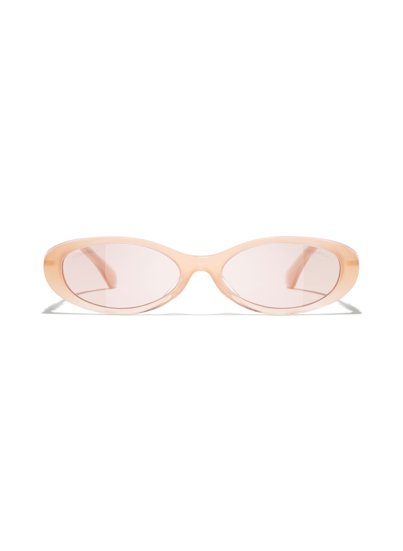 CHANEL Ovale Sonnenbrille: HELLORANGE/ HELLORANGE