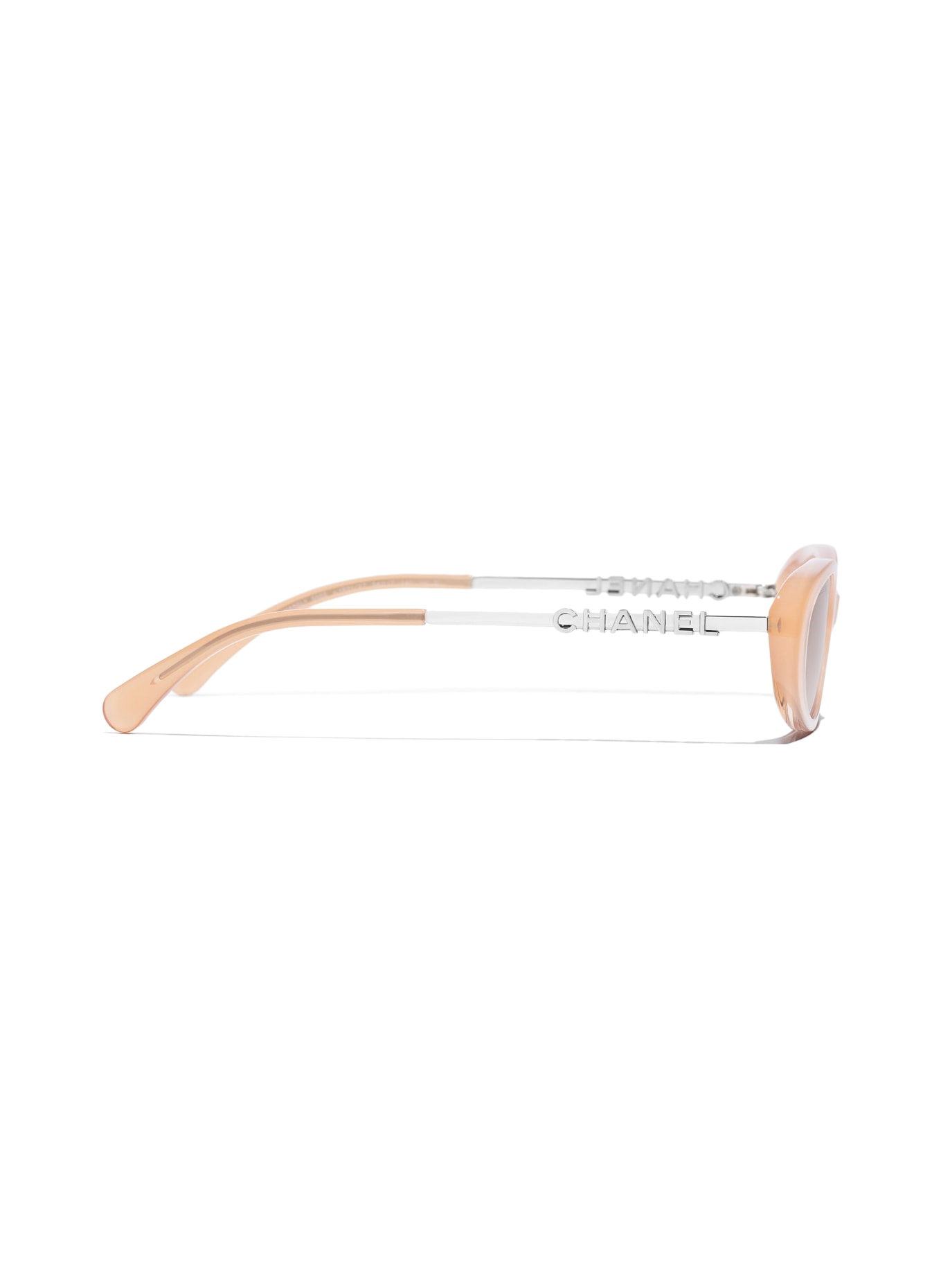 CHANEL Ovale Sonnenbrille: HELLORANGE/ HELLORANGE