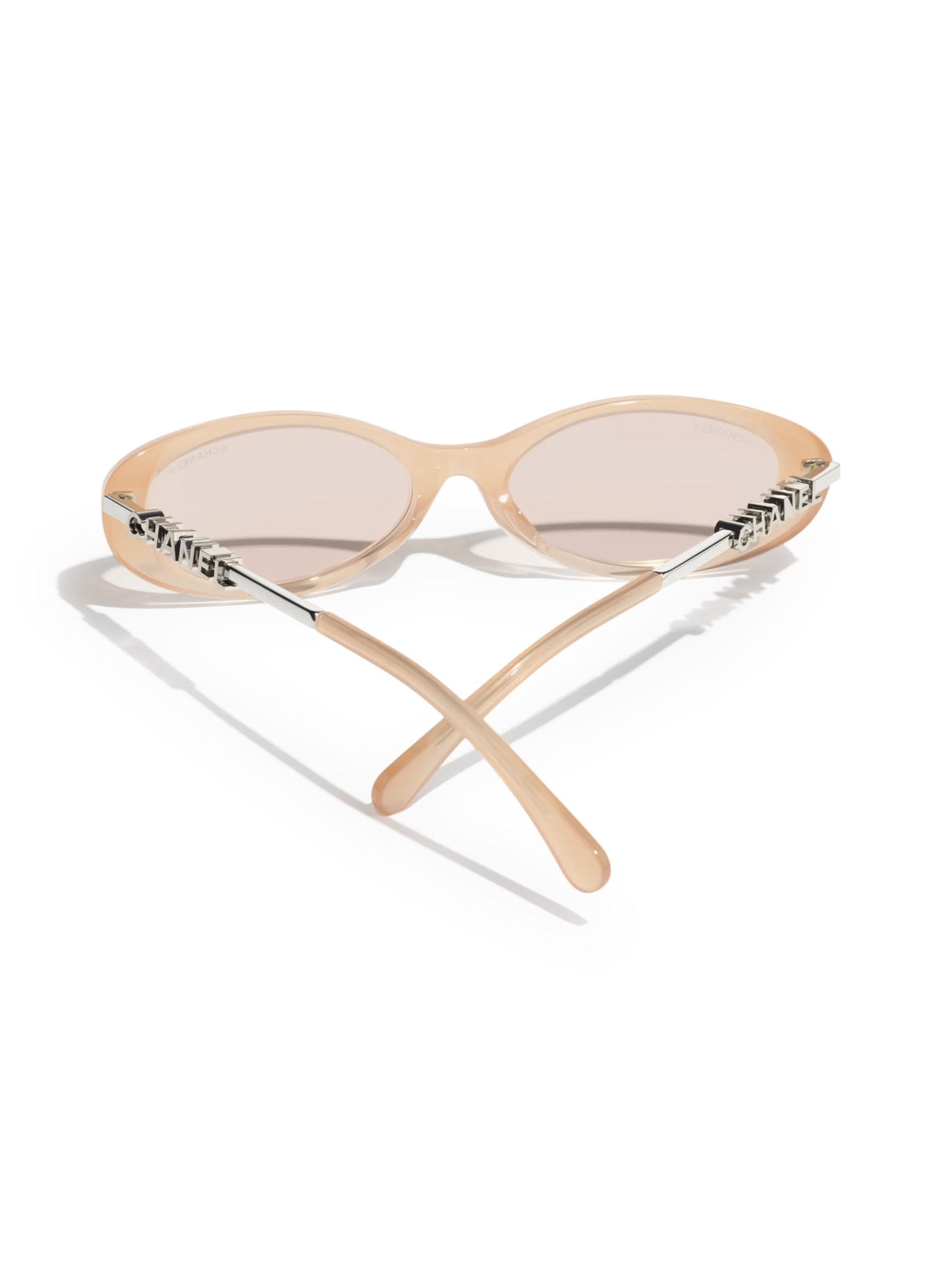 CHANEL Ovale Sonnenbrille: HELLORANGE/ HELLORANGE