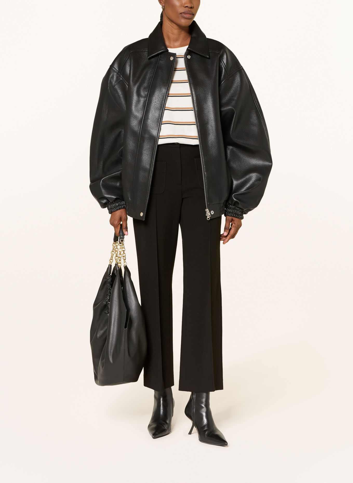 RAFFAELLO ROSSI MILEY jersey harem pants: BLACK