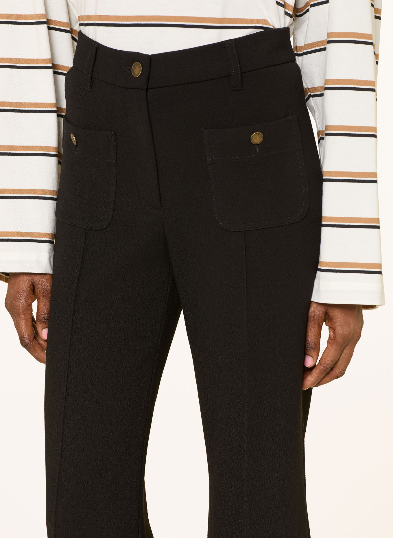 RAFFAELLO ROSSI MILEY jersey harem pants: BLACK