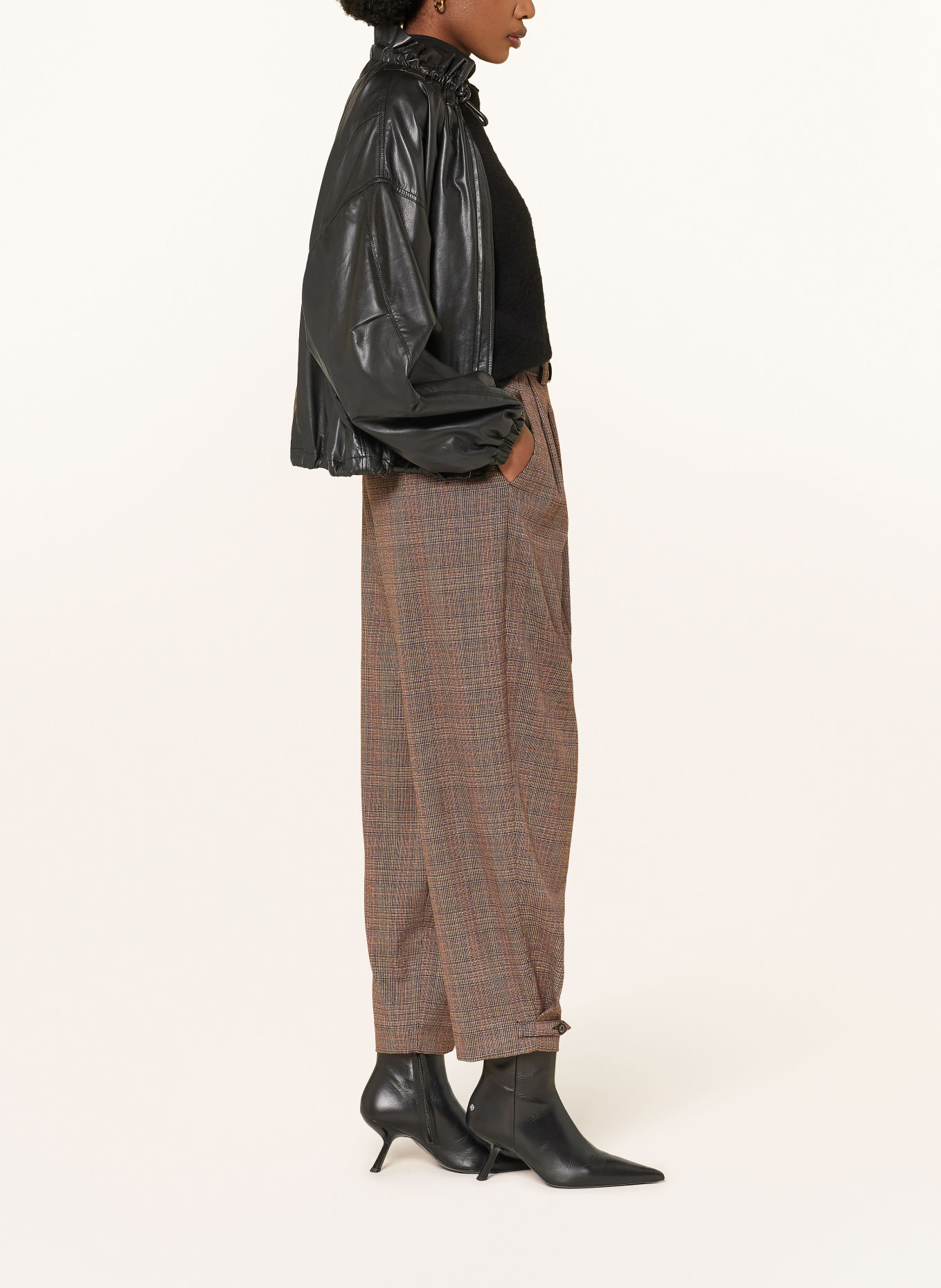 RAFFAELLO ROSSI TAVIA Trousers: BROWN / LIGHT BROWN / DARK ORANGE
