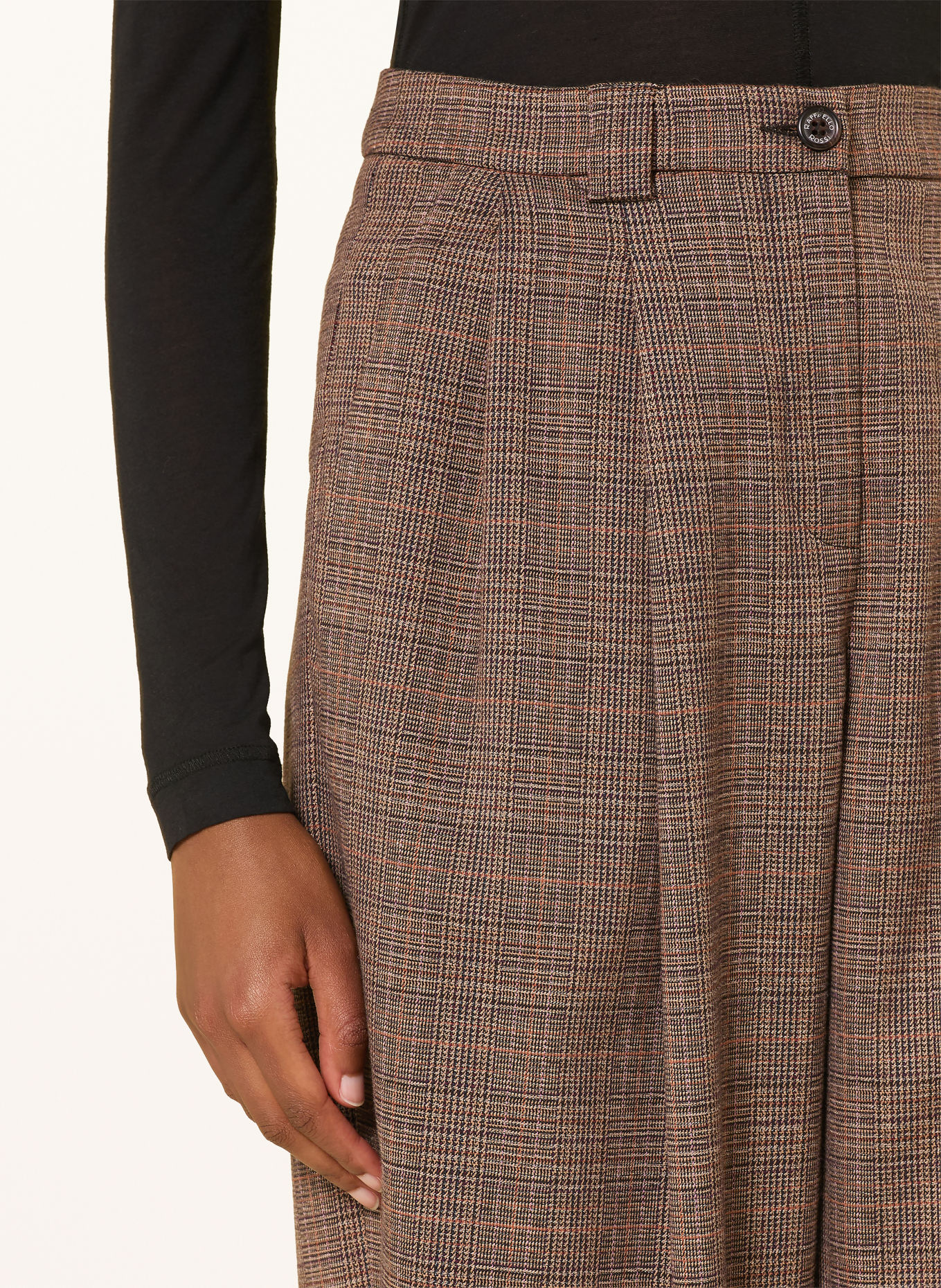 RAFFAELLO ROSSI TAVIA Trousers: BROWN / LIGHT BROWN / DARK ORANGE