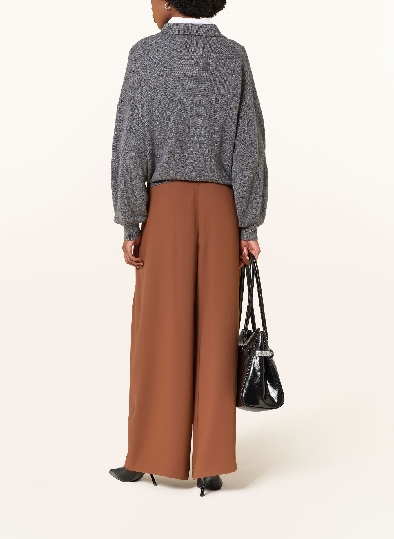 RAFFAELLO ROSSI LENE Wide-leg trousers: DARK ORANGE