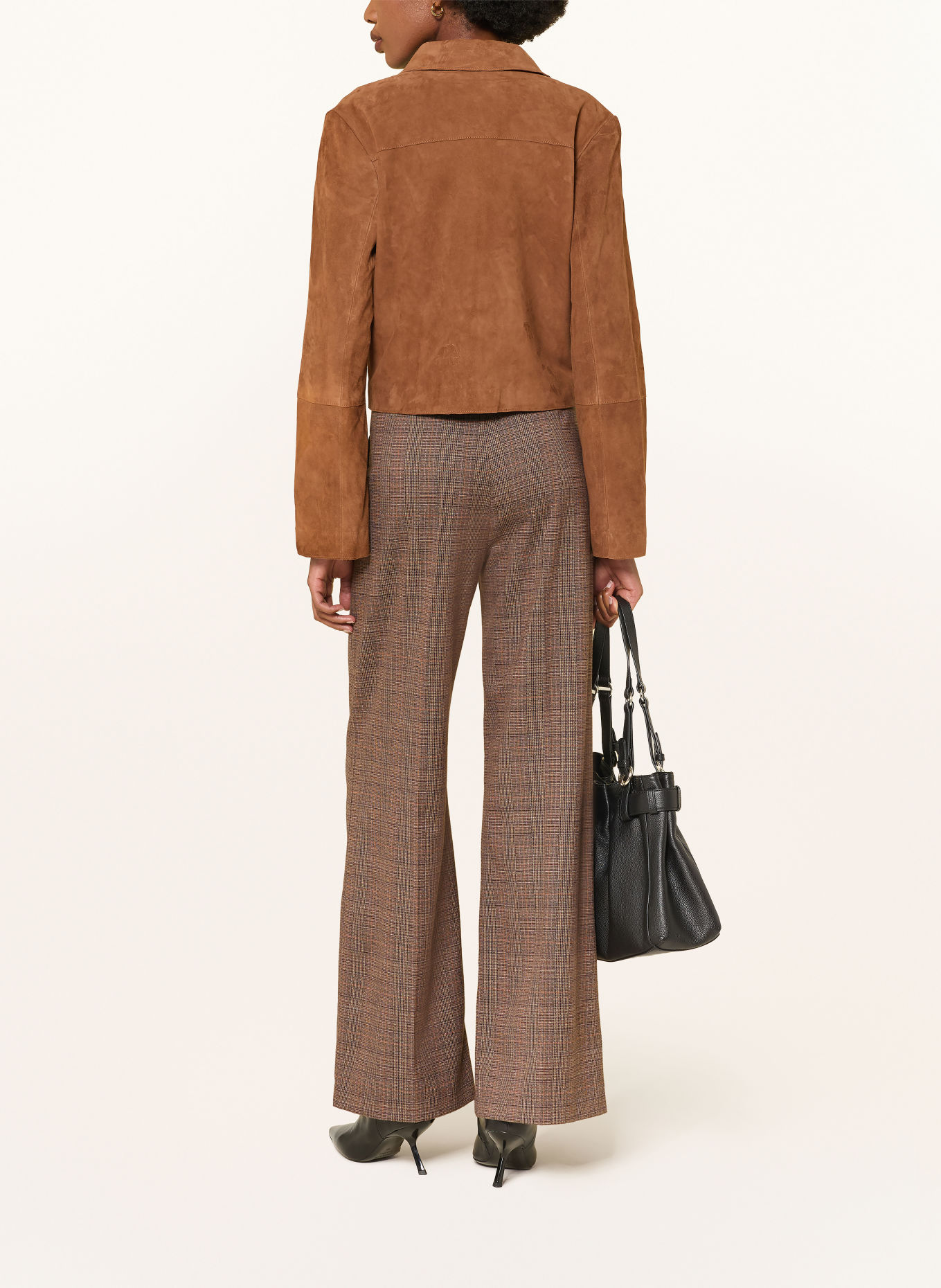 RAFFAELLO ROSSI Marlene-broek MILARA: BRUIN / CAMEL / DONKERORANJE