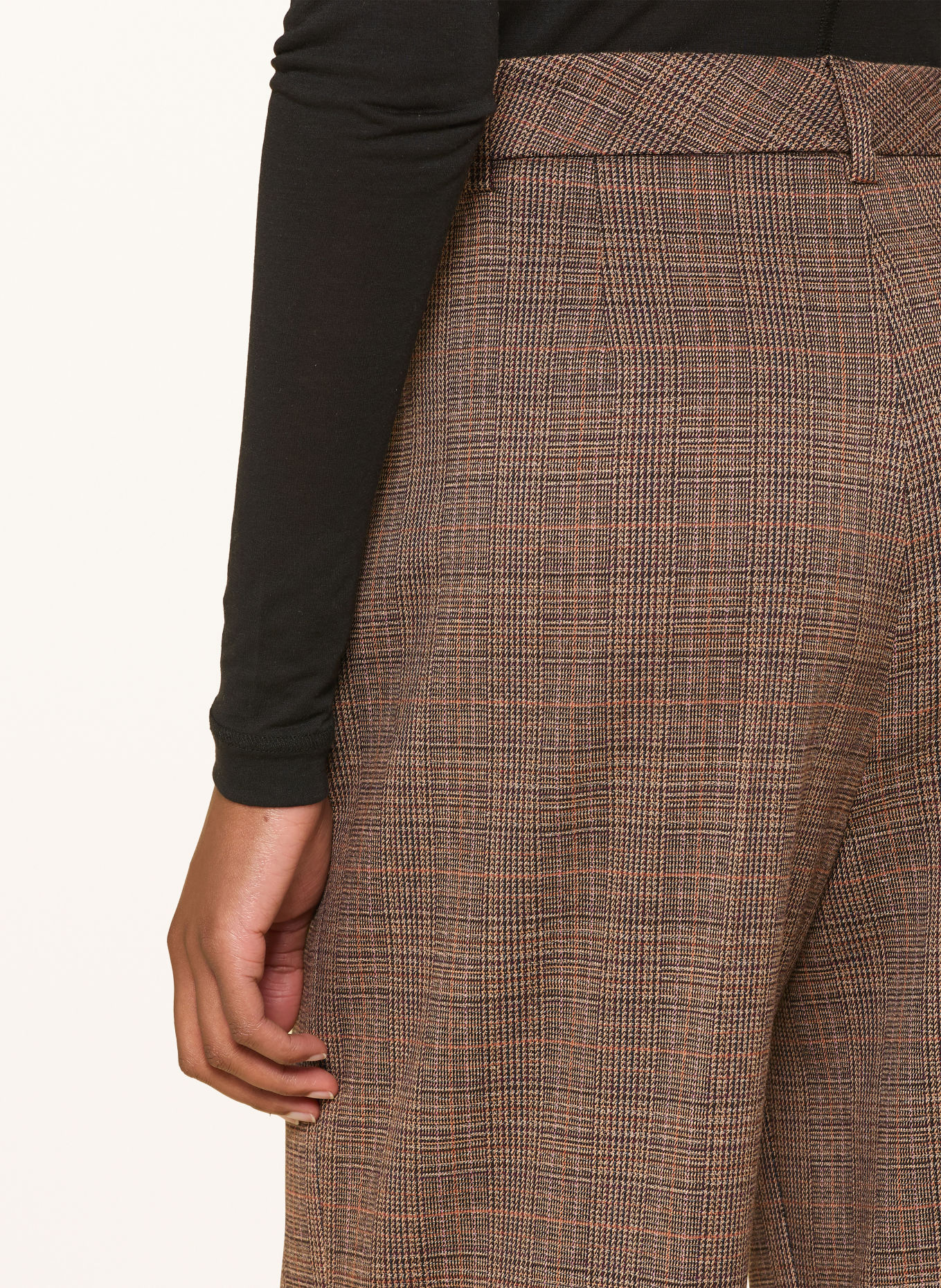 RAFFAELLO ROSSI Marlene-broek MILARA: BRUIN / CAMEL / DONKERORANJE