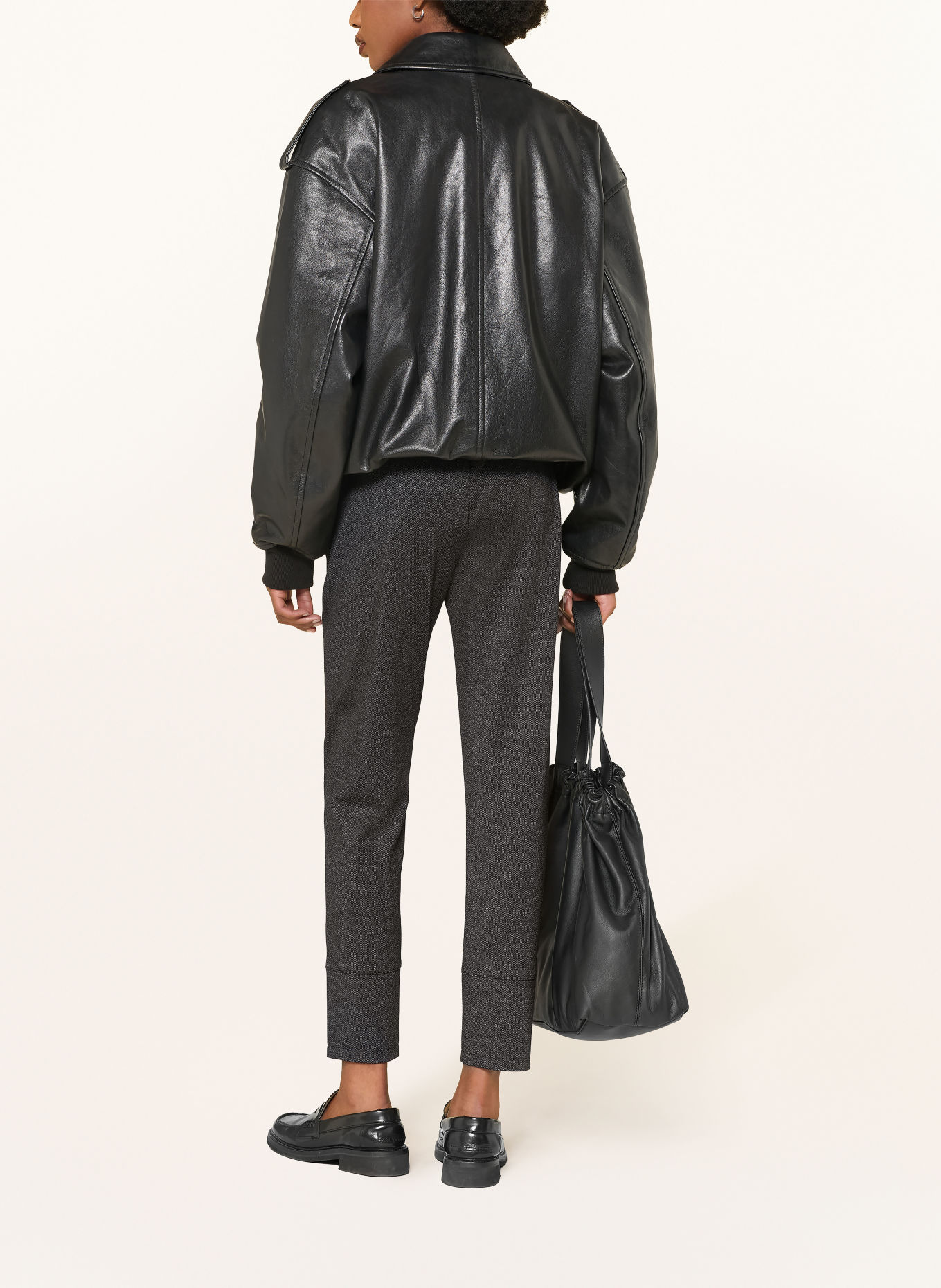 RAFFAELLO ROSSI Pantalon CORRY de style jogging: 93 Dunkelgrau gemustert