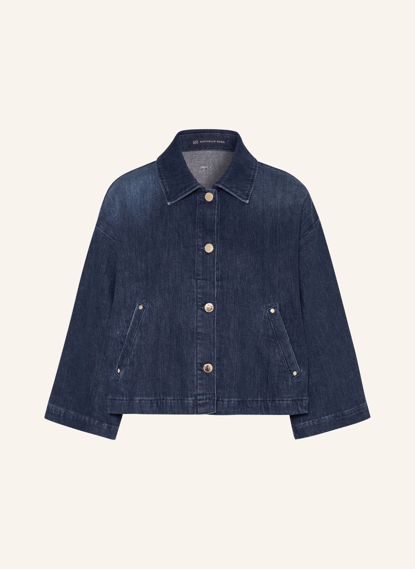 RAFFAELLO ROSSI Jacheta din denim SOREIA cu mâneci 3/4: 885 brown blue