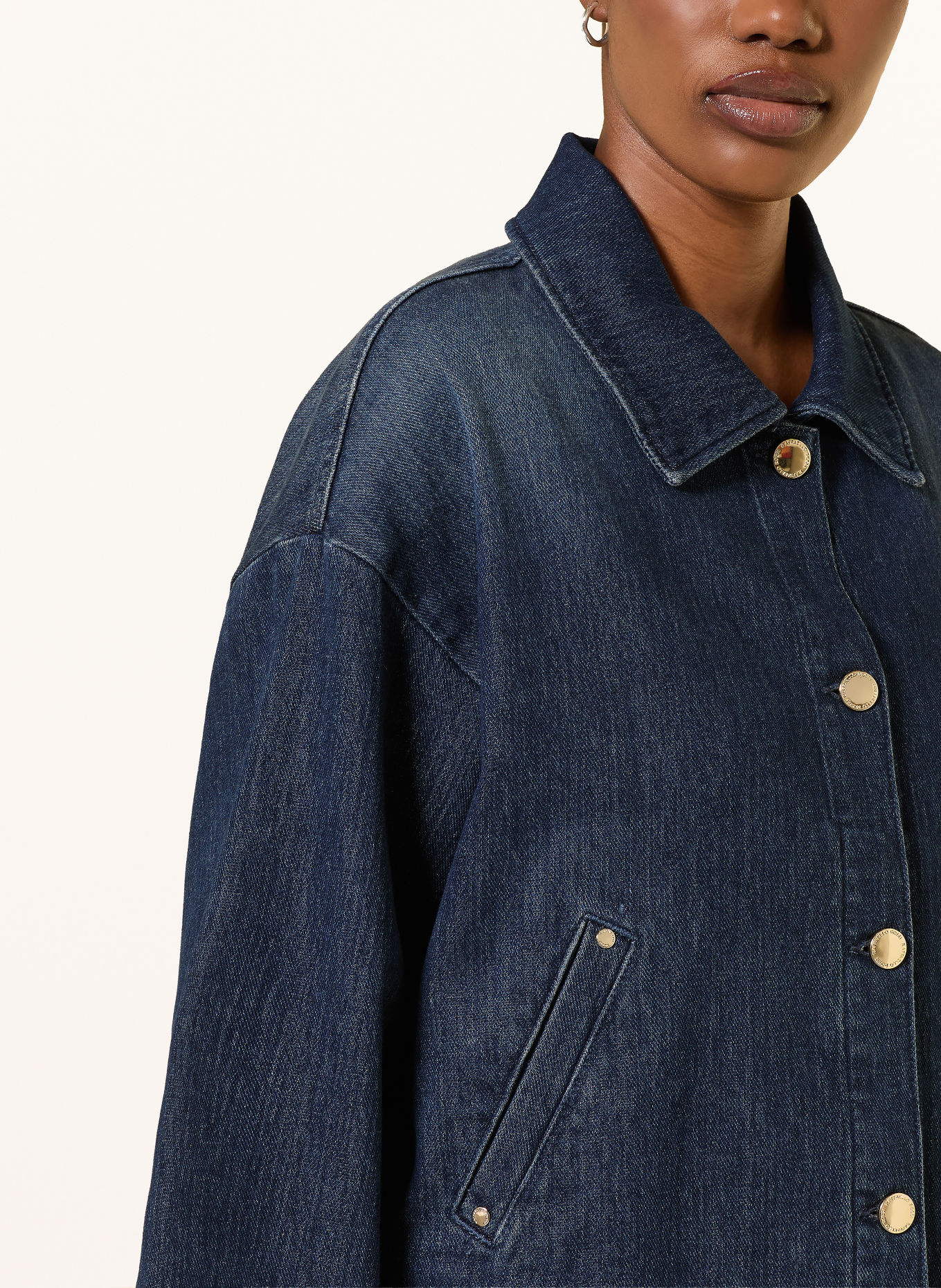 RAFFAELLO ROSSI Jacheta din denim SOREIA cu mâneci 3/4: 885 brown blue