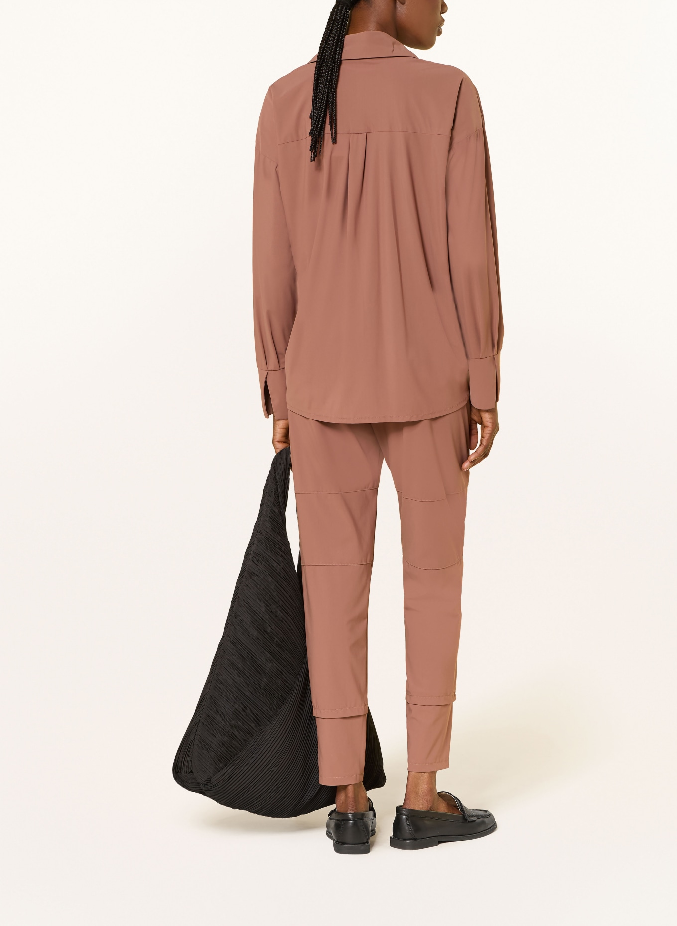 RAFFAELLO ROSSI MELORY Jersey Shirt Blouse: BROWN