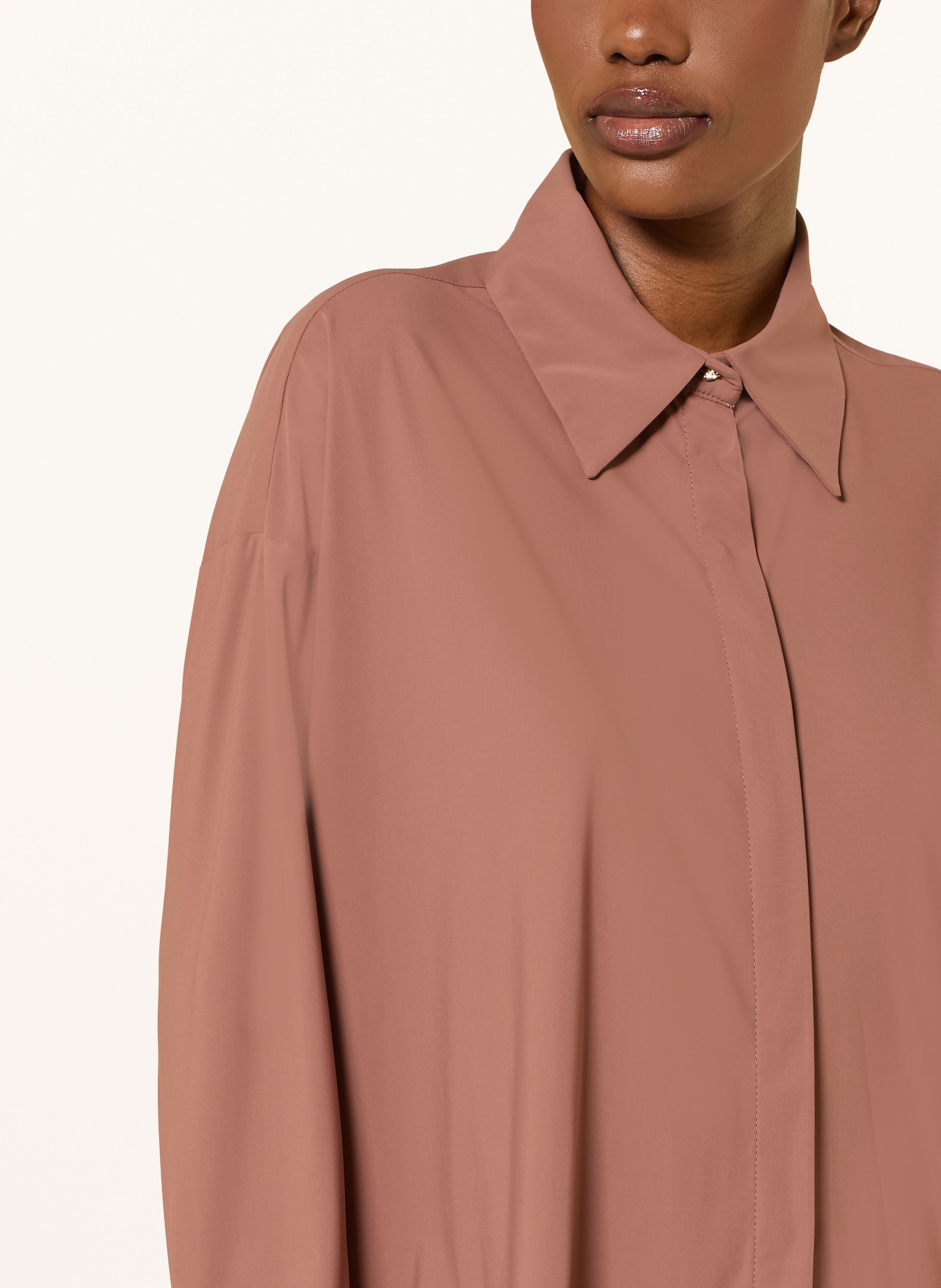RAFFAELLO ROSSI MELORY Jersey Shirt Blouse: BROWN