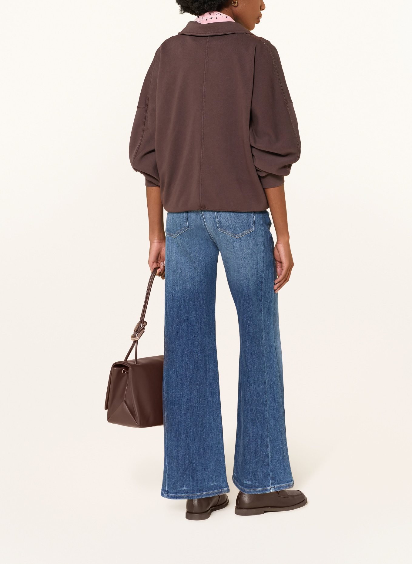 RAFFAELLO ROSSI Wide leg jeans KIRA CROP S: 859 mid vintage wash
