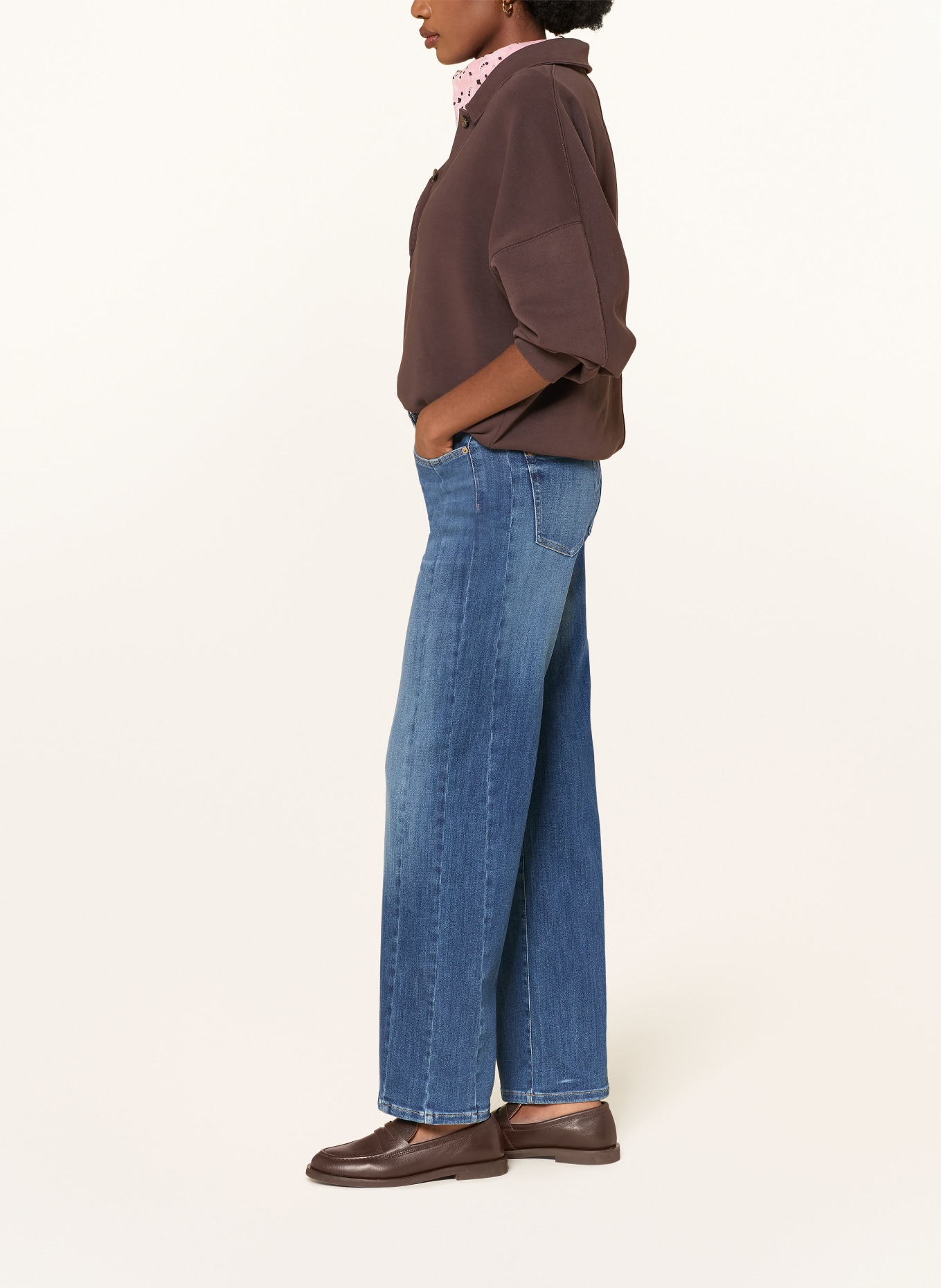 RAFFAELLO ROSSI Wide leg jeans KIRA CROP S: 859 mid vintage wash