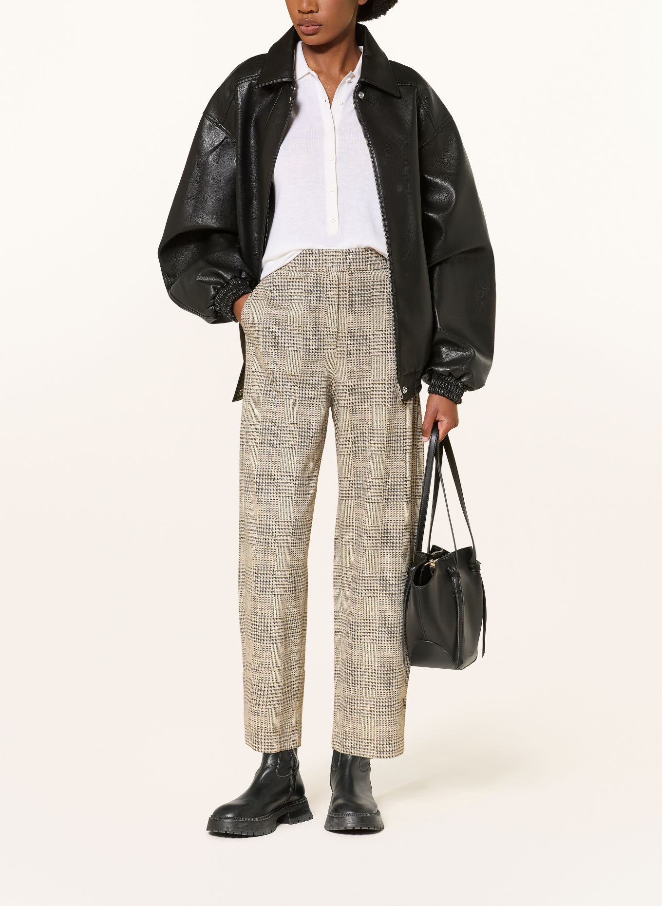 RAFFAELLO ROSSI 7/8-Hose PHIBI: DUNKELGRAU / BEIGE