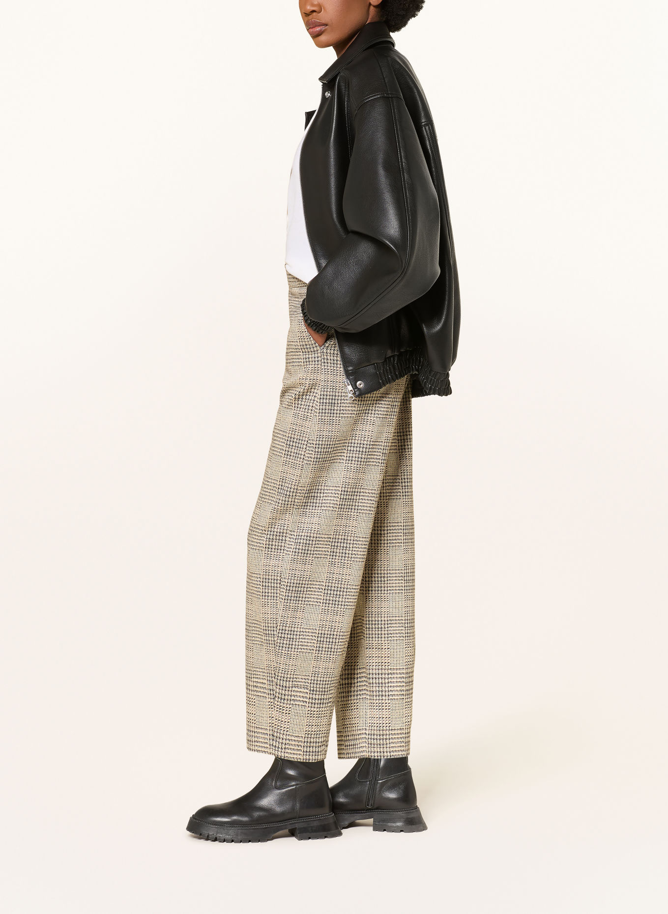 RAFFAELLO ROSSI 7/8-Hose PHIBI: DUNKELGRAU / BEIGE