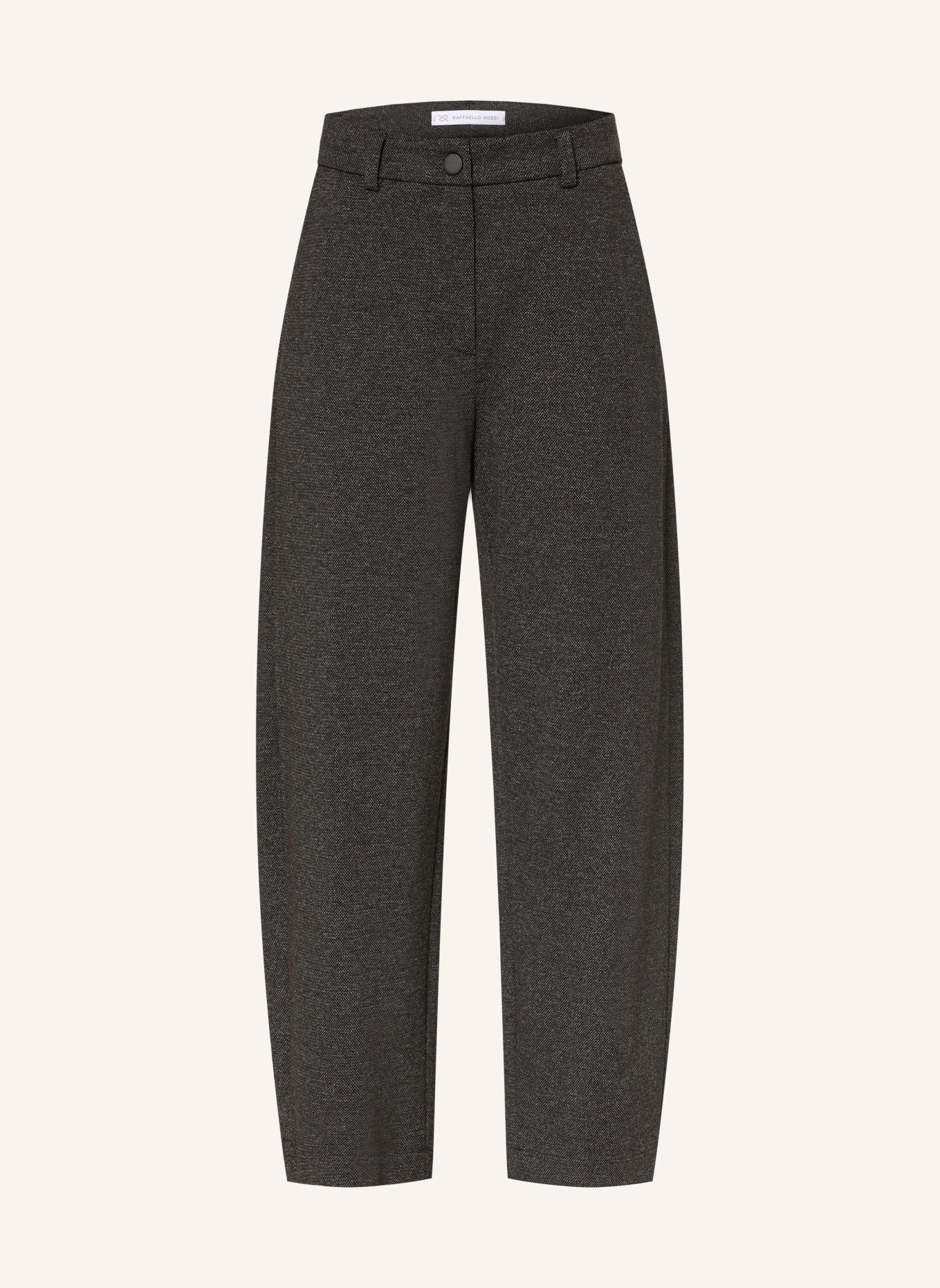 RAFFAELLO ROSSI 7/8-length trousers PHIBI: BLACK / LIGHT GRAY