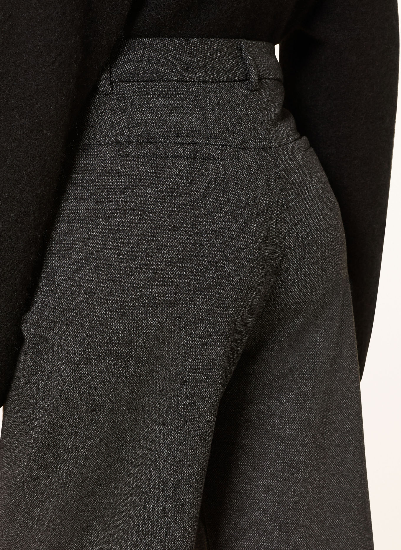 RAFFAELLO ROSSI 7/8-length trousers PHIBI: BLACK / LIGHT GRAY