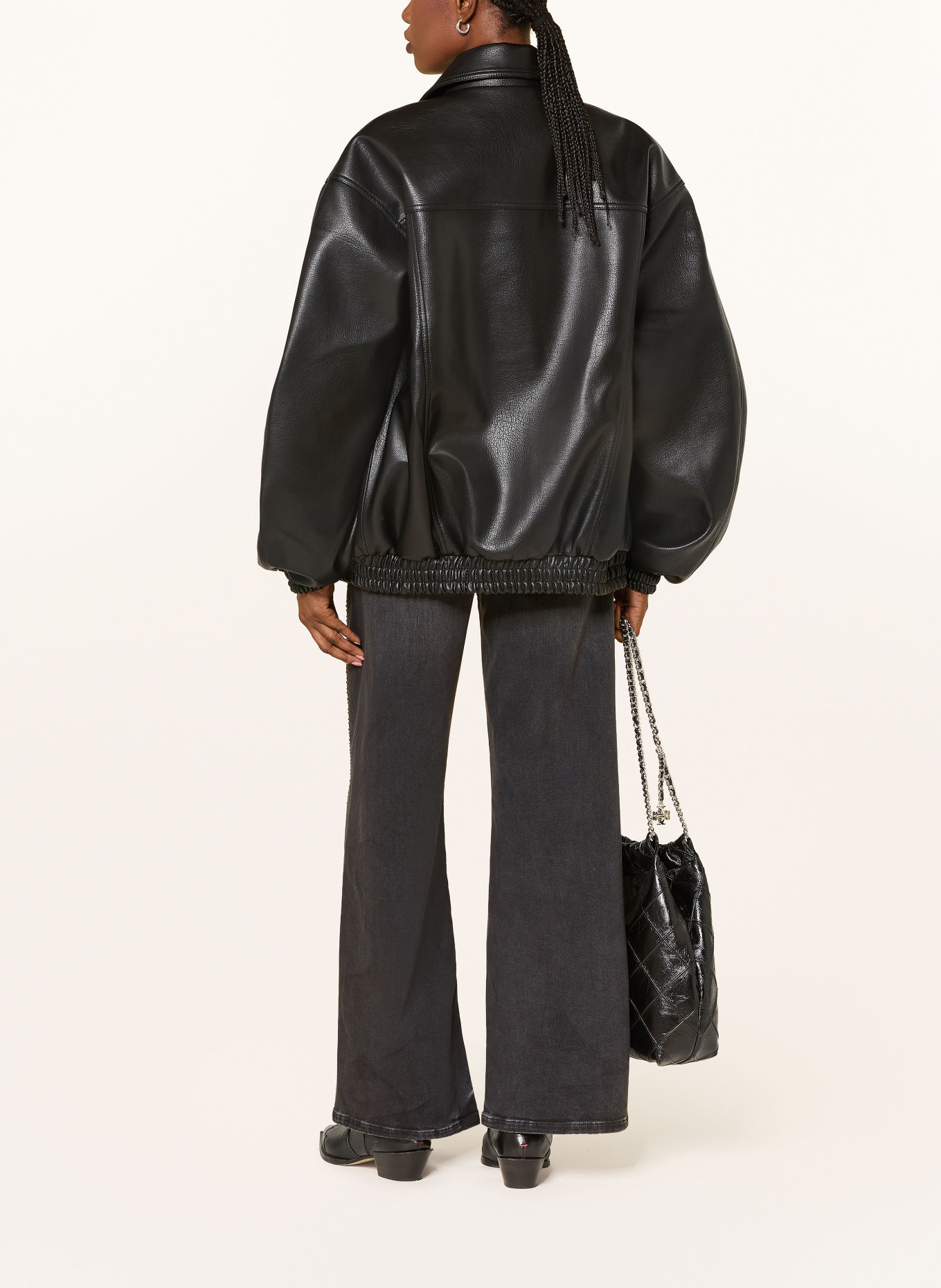 RAFFAELLO ROSSI Jean wide leg SVENTY avec strass: 980 ASPHALT