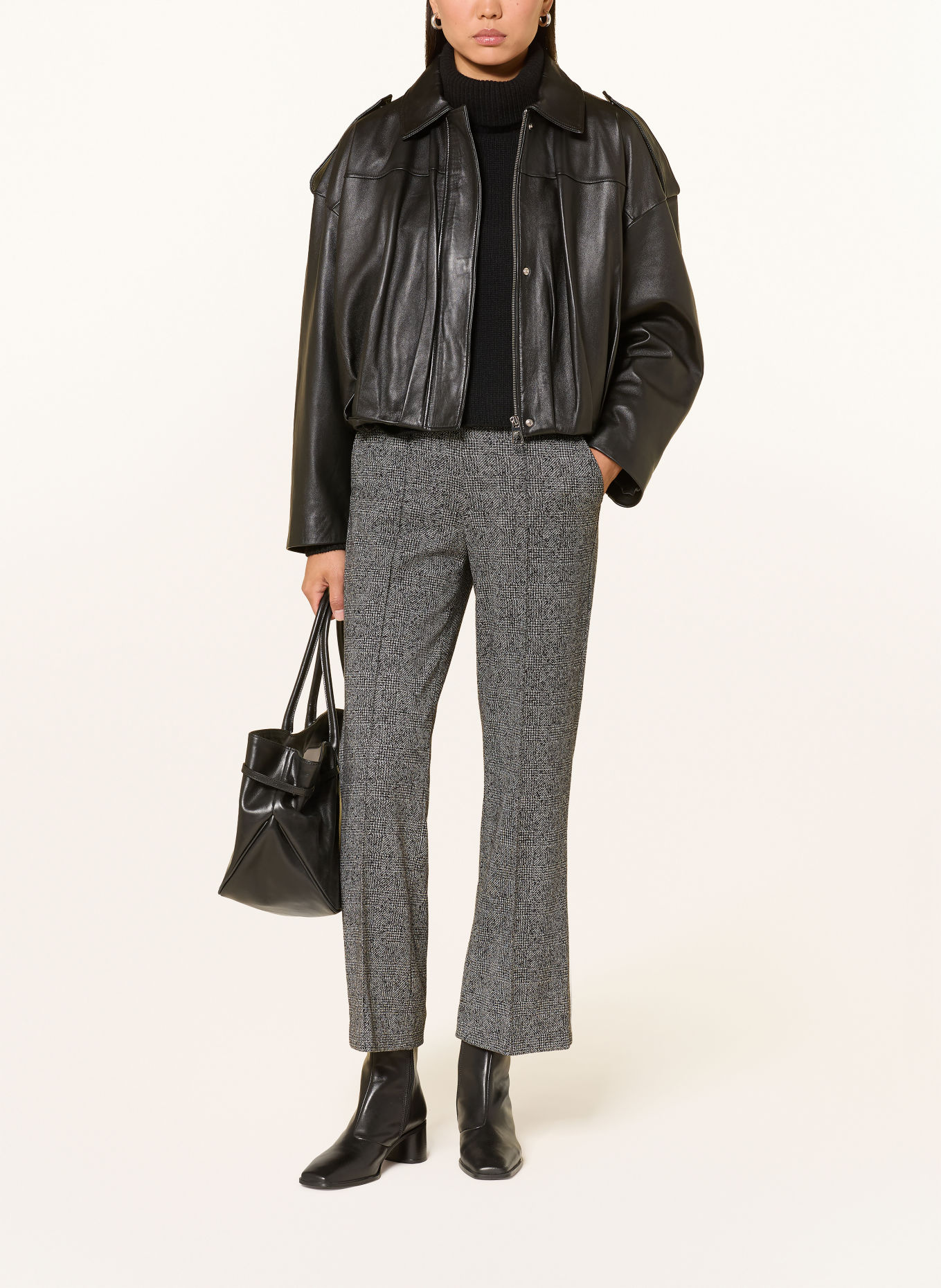 RAFFAELLO ROSSI Jerseybroek RENÉE: ZWART / WIT