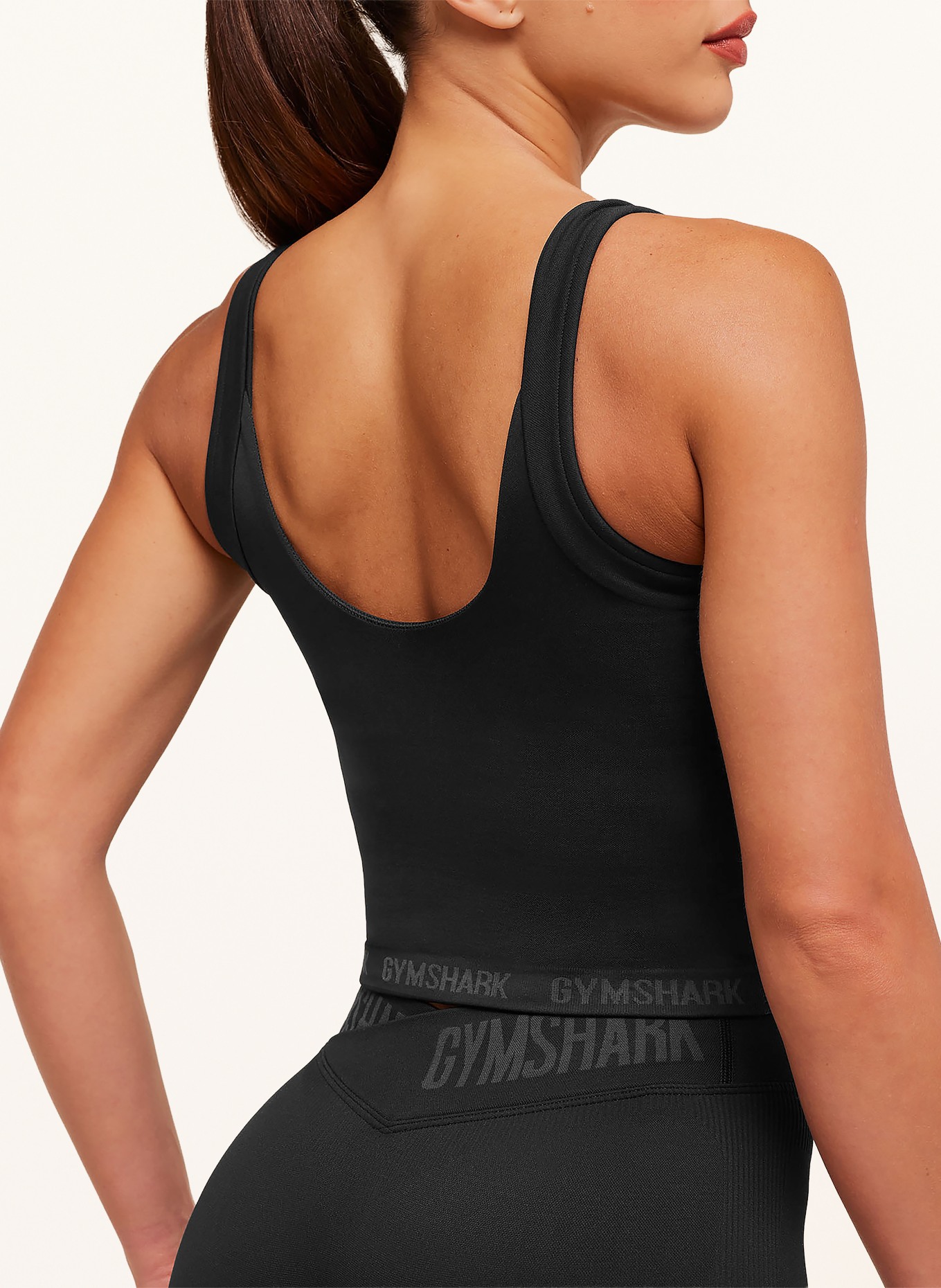 GYMSHARK Funktionstop FLEX V4: SCHWARZ