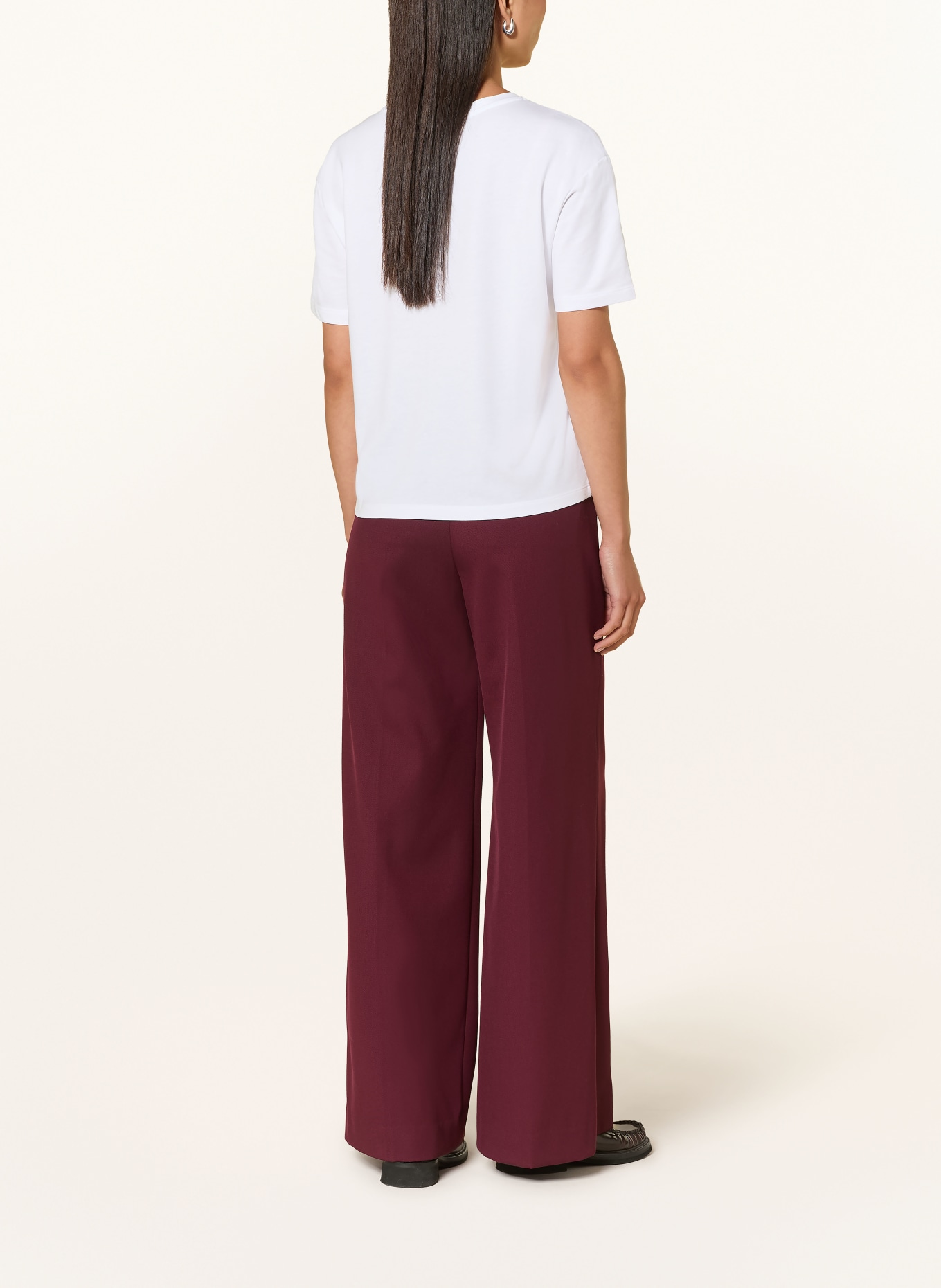 monari T-shirt: BLANC / MARRON / ROSE