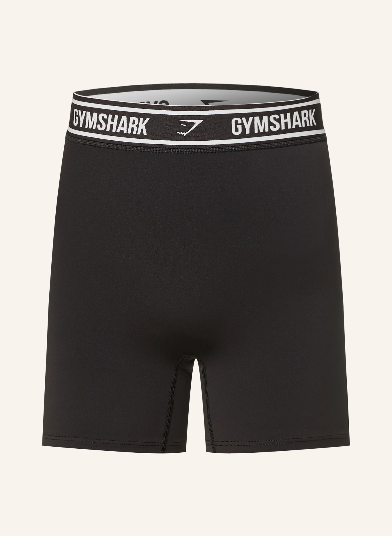 GYMSHARK Tights WAISTBAND STORY LOGO: SCHWARZ / WEISS