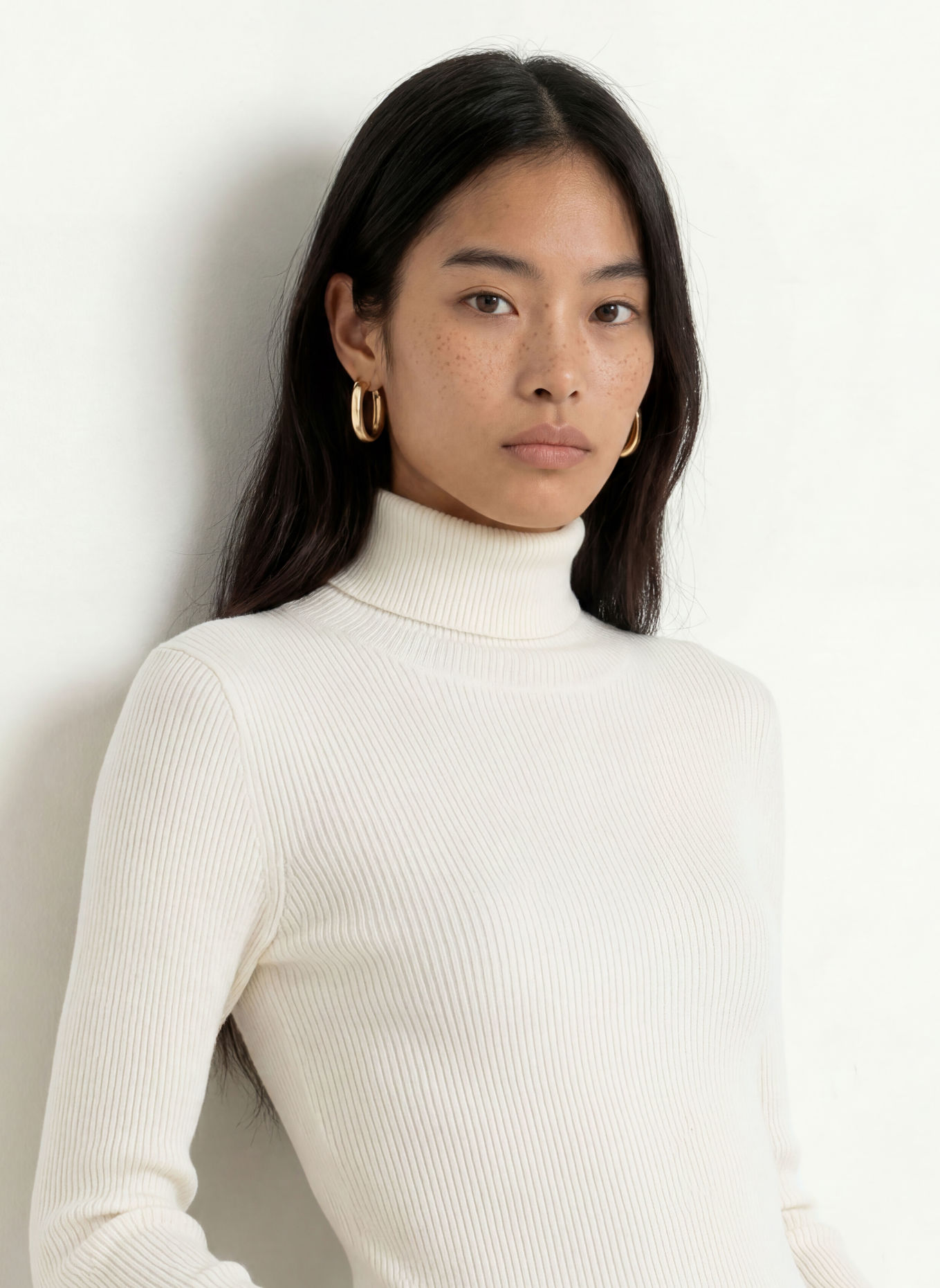 GUESS ELLIE Long-Sleeve Top: WHITE