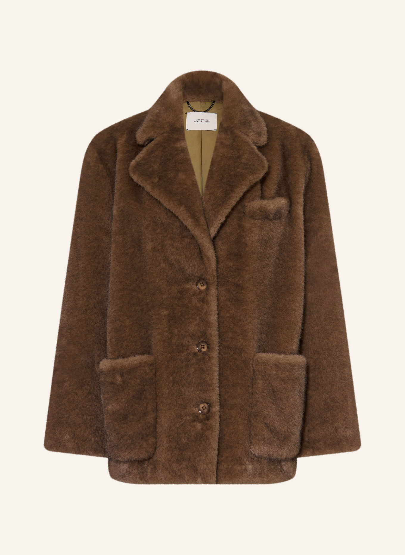 DOROTHEE SCHUMACHER Kunstfell-Jacke: BRAUN