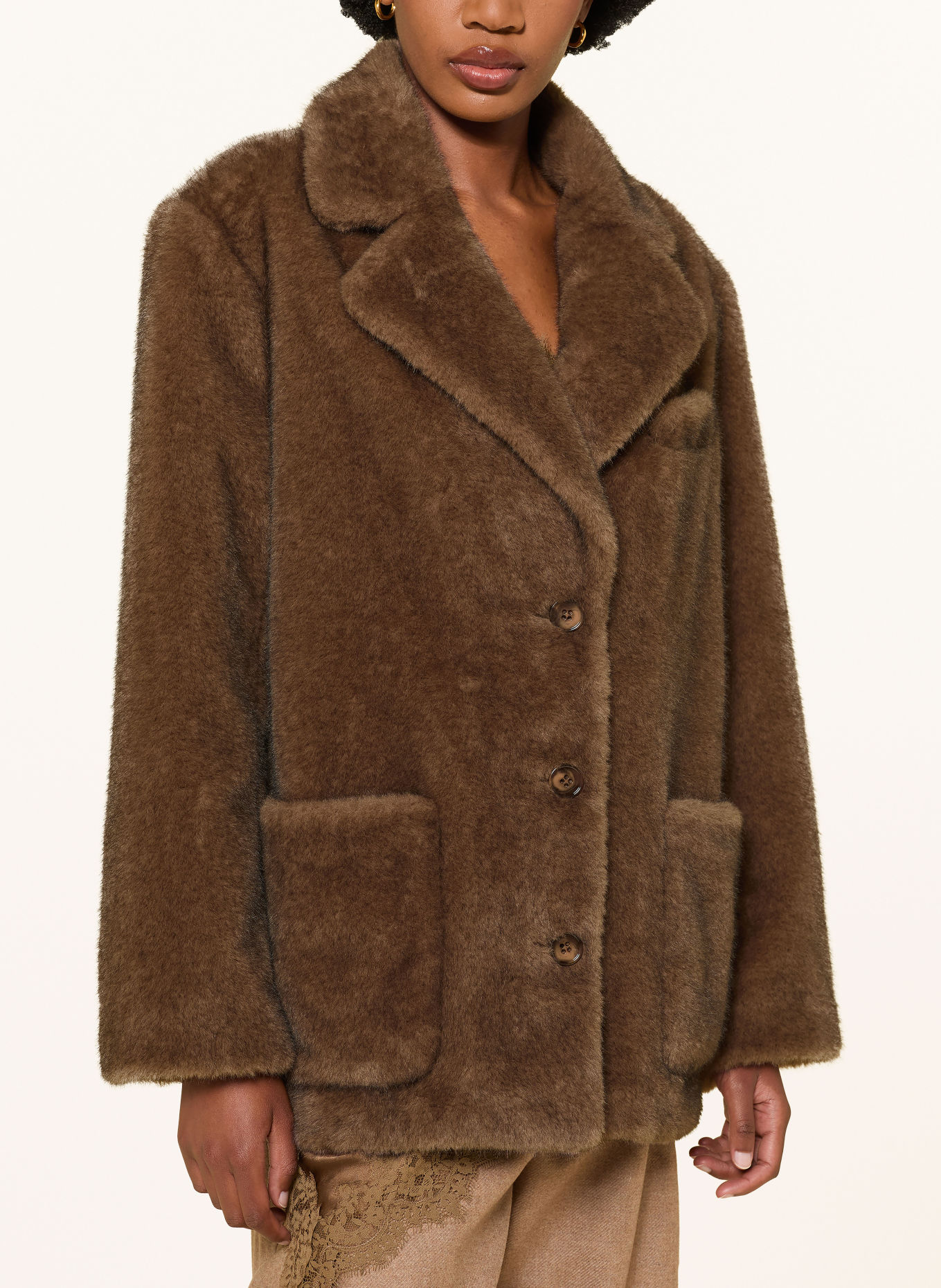 DOROTHEE SCHUMACHER Kunstfell-Jacke: BRAUN