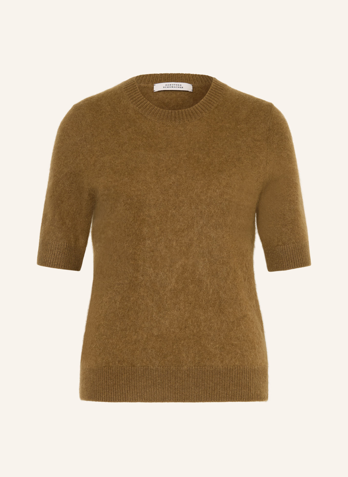 DOROTHEE SCHUMACHER Striktrøje FLUFFY STATEMENTS med kashmir: BRUN