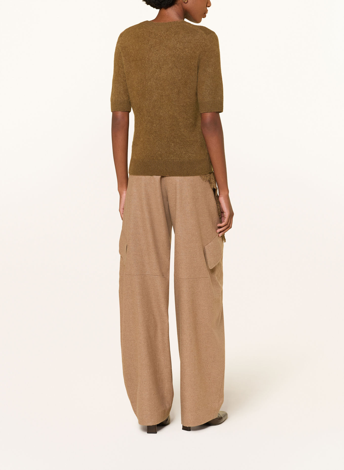 DOROTHEE SCHUMACHER Striktrøje FLUFFY STATEMENTS med kashmir: BRUN