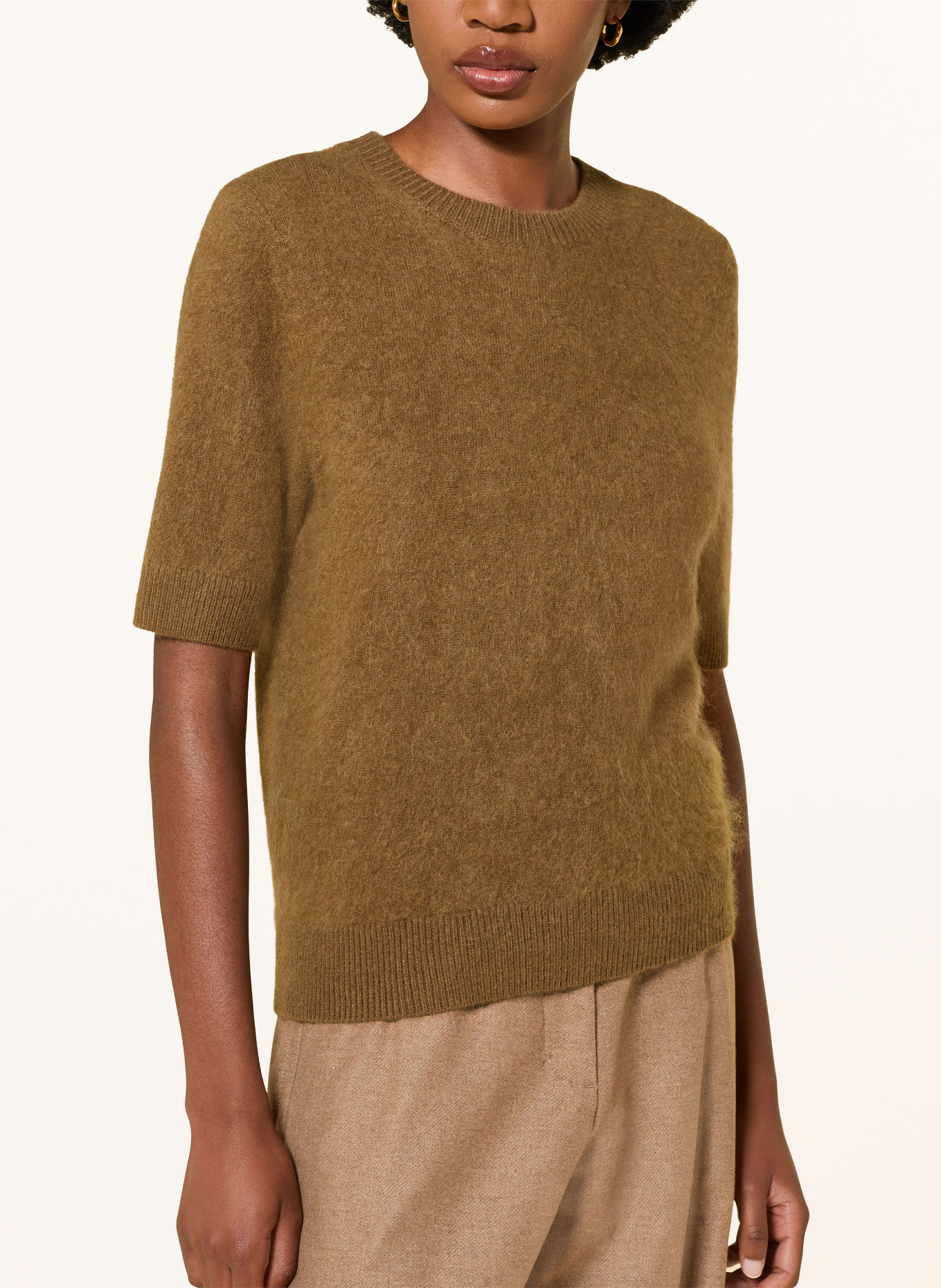DOROTHEE SCHUMACHER Striktrøje FLUFFY STATEMENTS med kashmir: BRUN