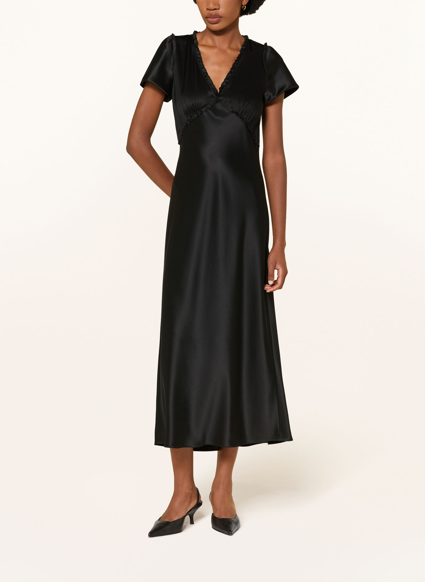 DOROTHEE SCHUMACHER SHINY STATEMENT Evening dress: BLACK