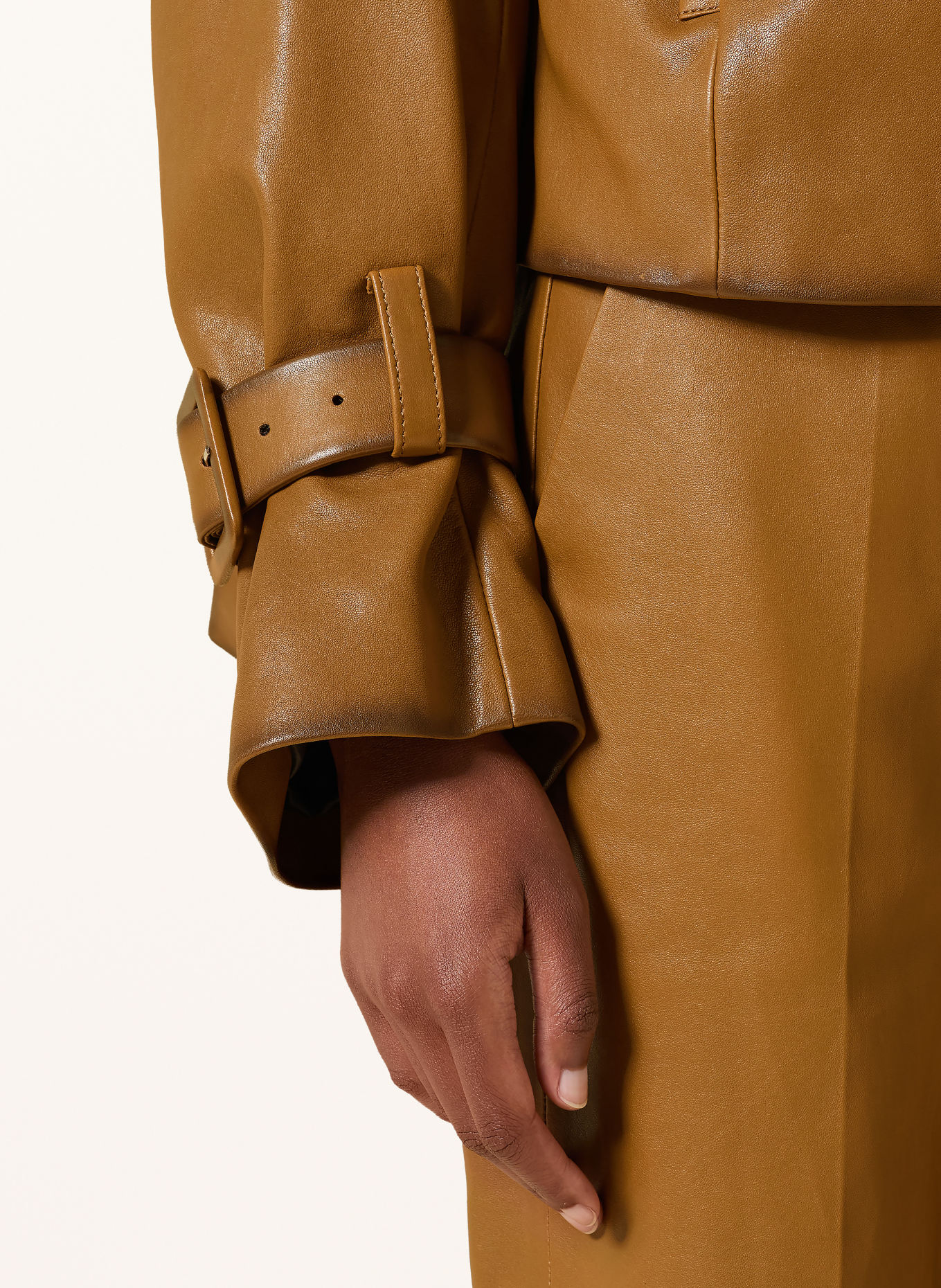 DOROTHEE SCHUMACHER Lederjacke: BRAUN
