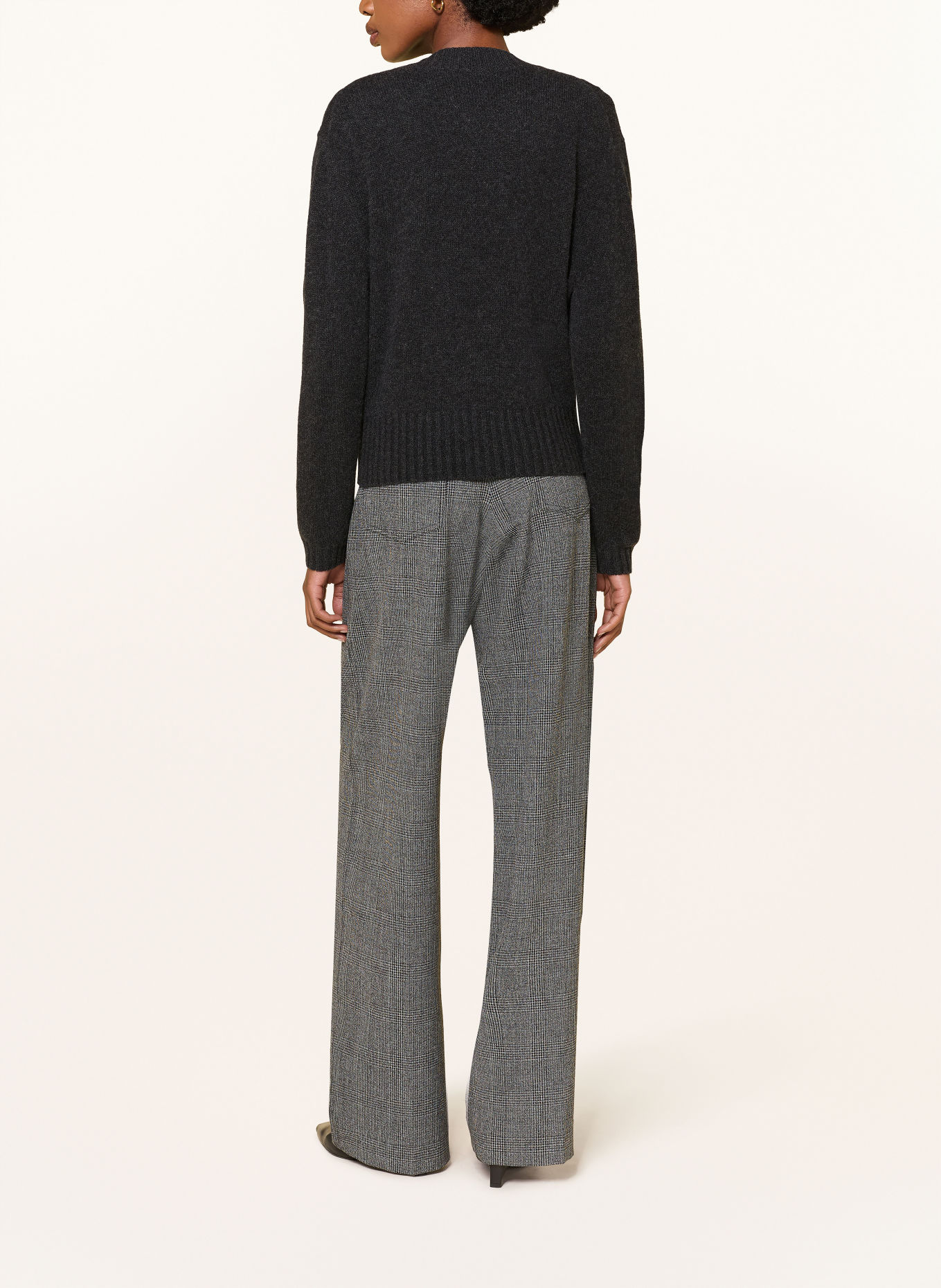 DOROTHEE SCHUMACHER Gilet FOULARD STATEMENTS en cachemire: GRIS FONCÉ