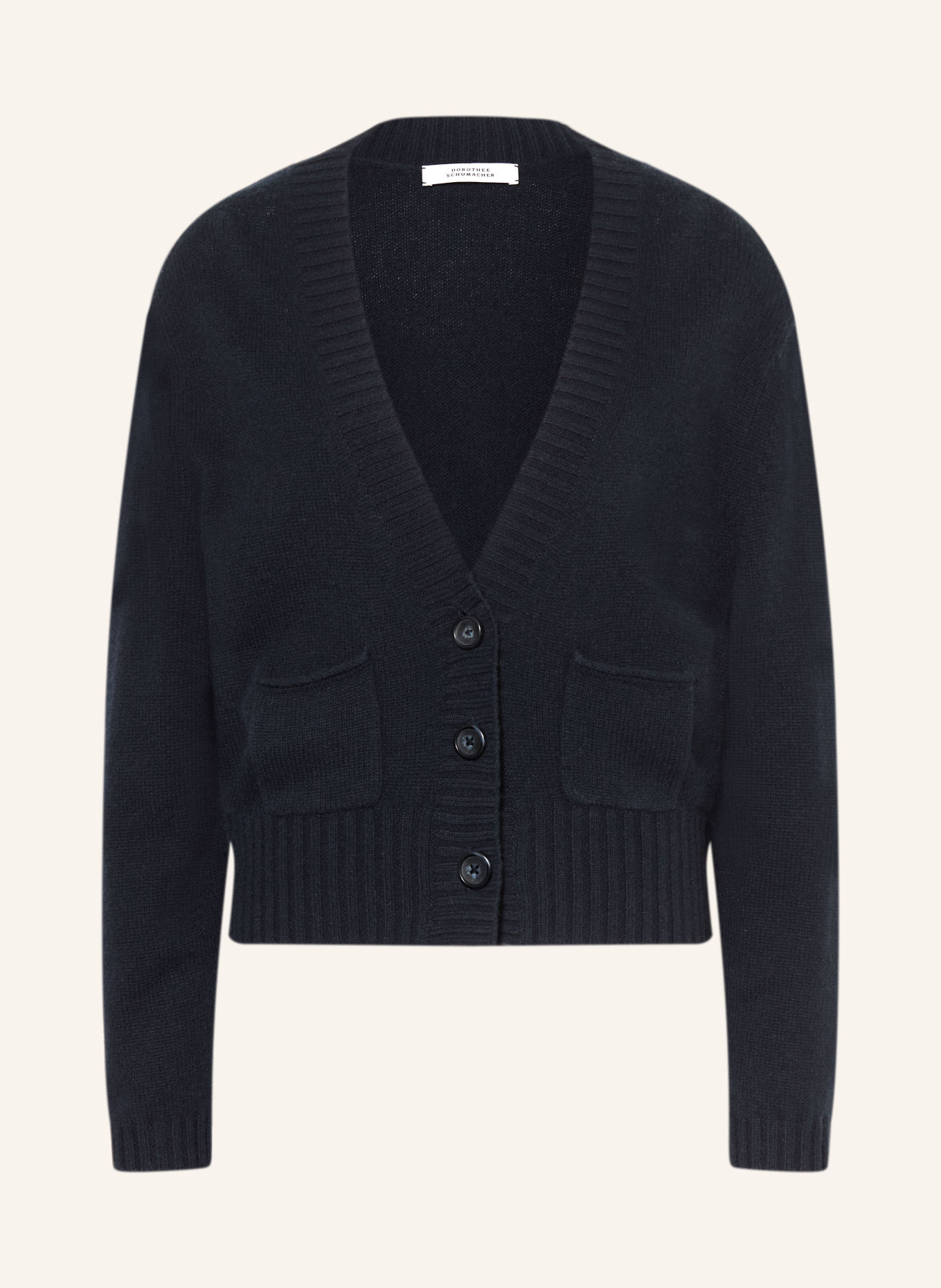 DOROTHEE SCHUMACHER Gilet FOULARD STATEMENTS en cachemire: BLEU FONCÉ
