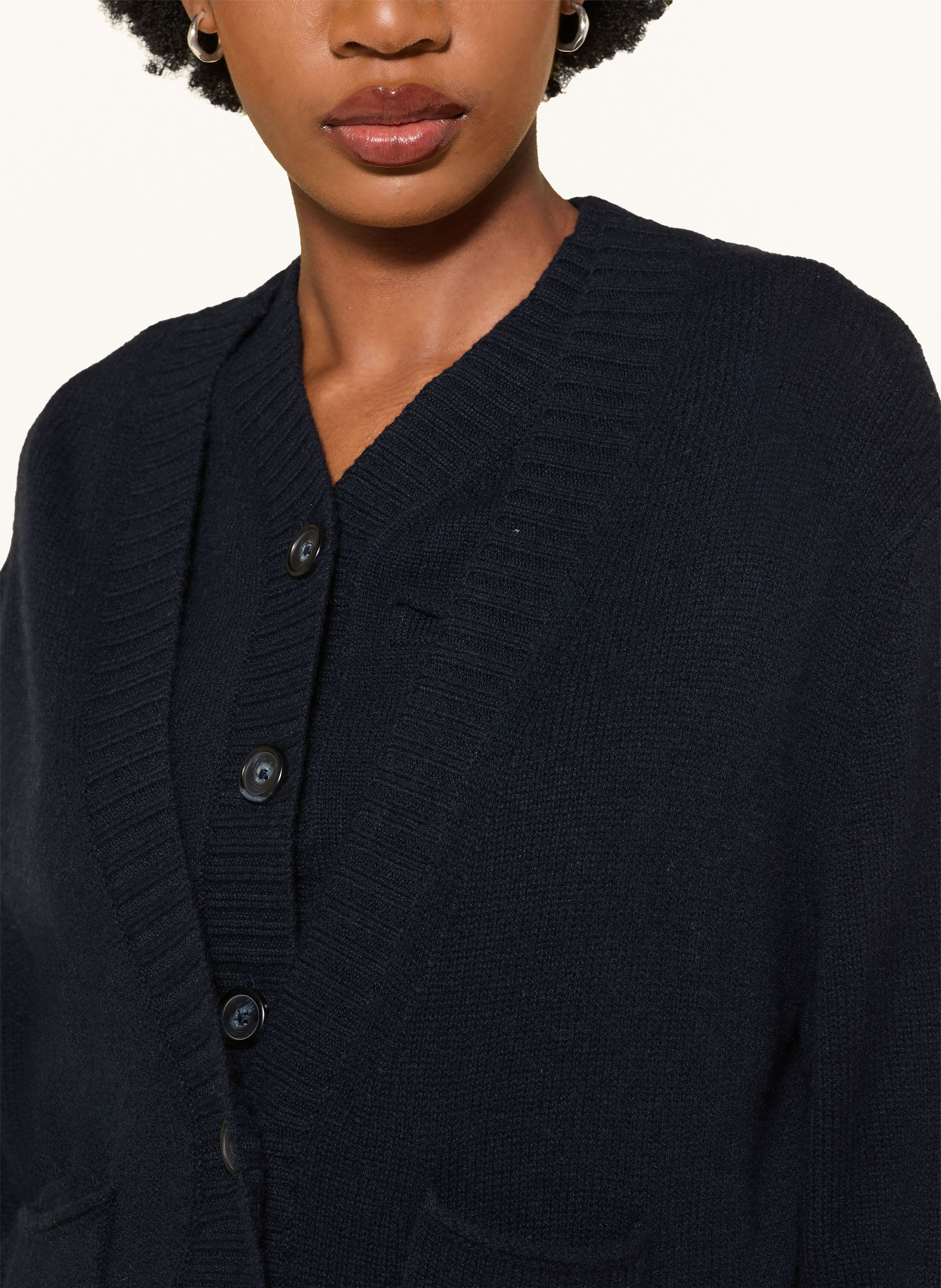 DOROTHEE SCHUMACHER Gilet FOULARD STATEMENTS en cachemire: BLEU FONCÉ