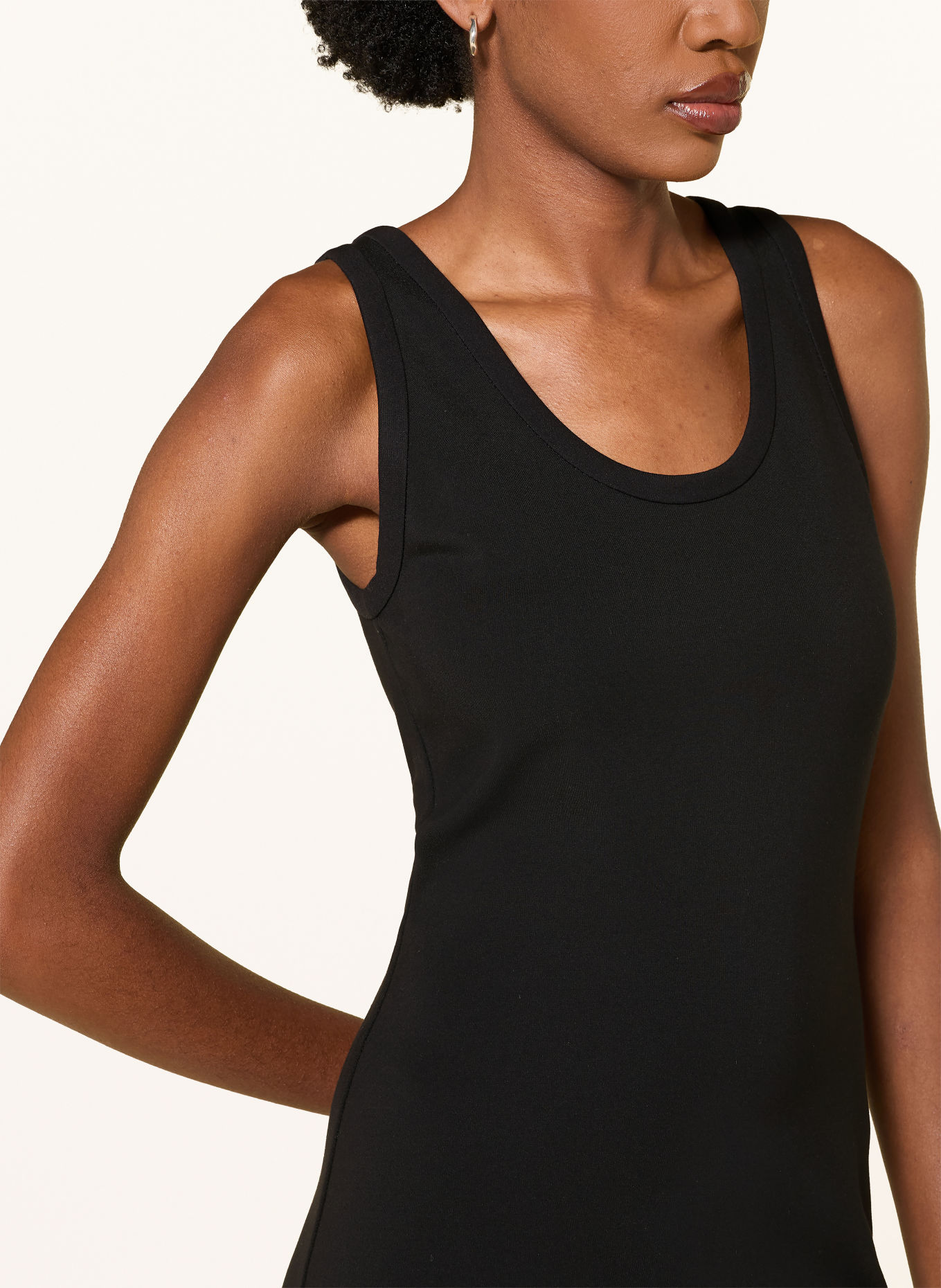 DOROTHEE SCHUMACHER EMOTIONAL ESSENCE Dress with Ruffles: BLACK