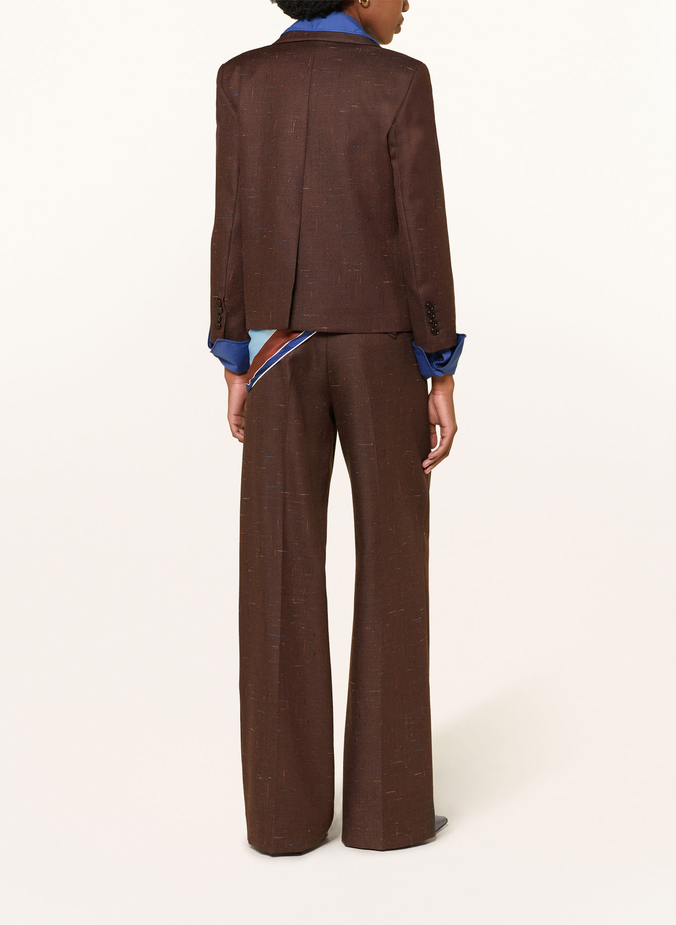 DOROTHEE SCHUMACHER Blazer CASUAL ATTRACTION: DUNKELBRAUN / DUNKELORANGE / BLAU