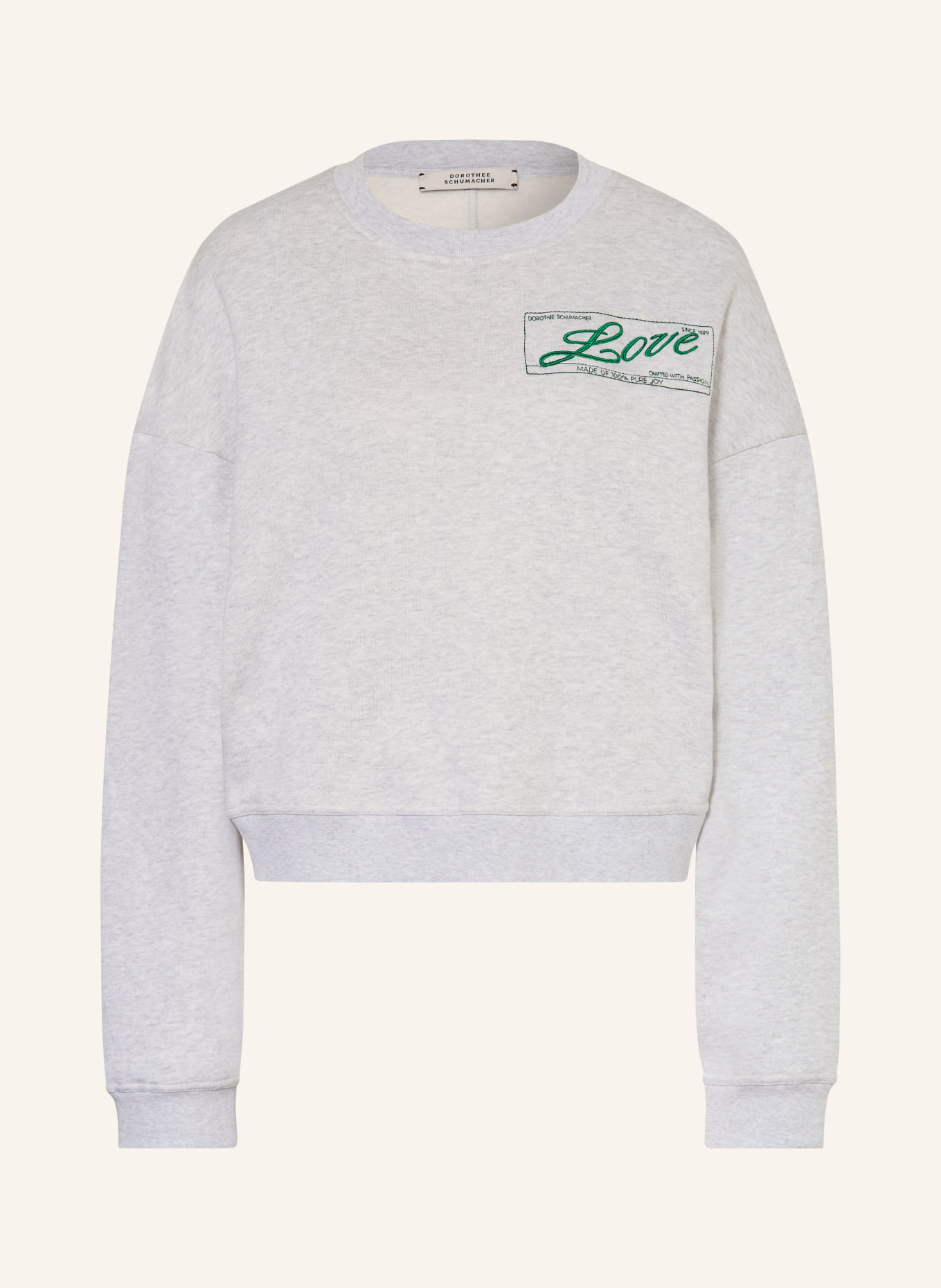 DOROTHEE SCHUMACHER Sweatshirt CASUAL COOLNESS: HELLGRAU