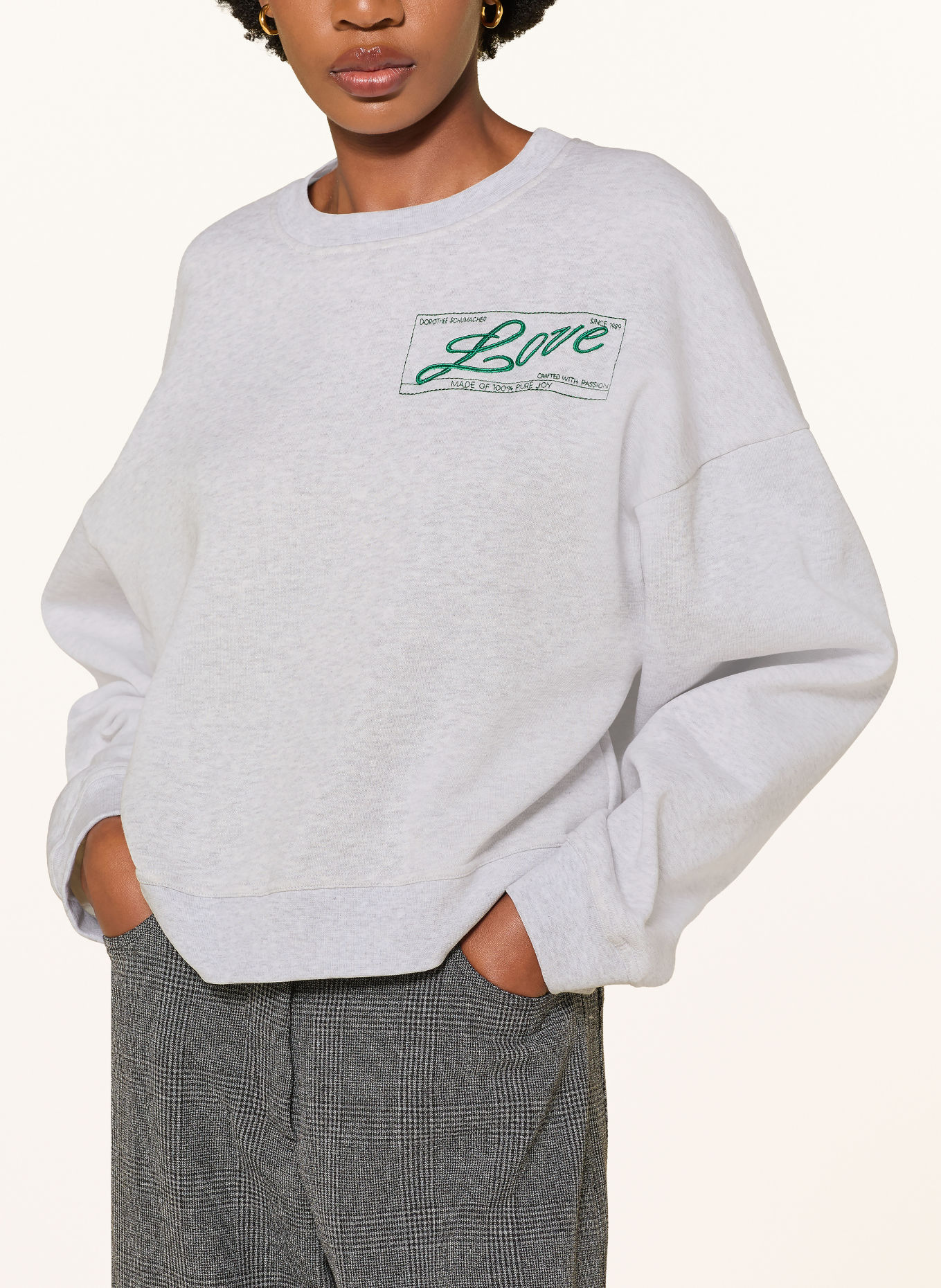 DOROTHEE SCHUMACHER Sweatshirt CASUAL COOLNESS: HELLGRAU