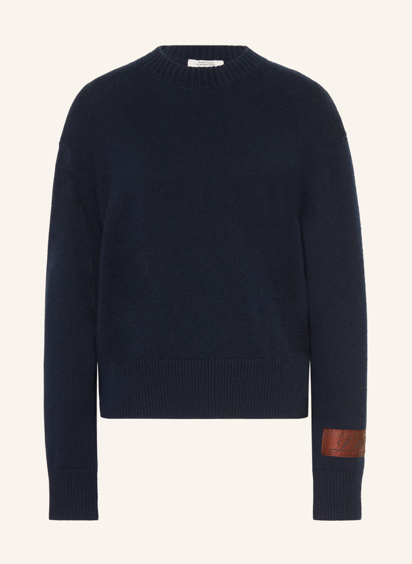 DOROTHEE SCHUMACHER Trui MODERN STATEMENTS met kasjmier: DONKERBLAUW
