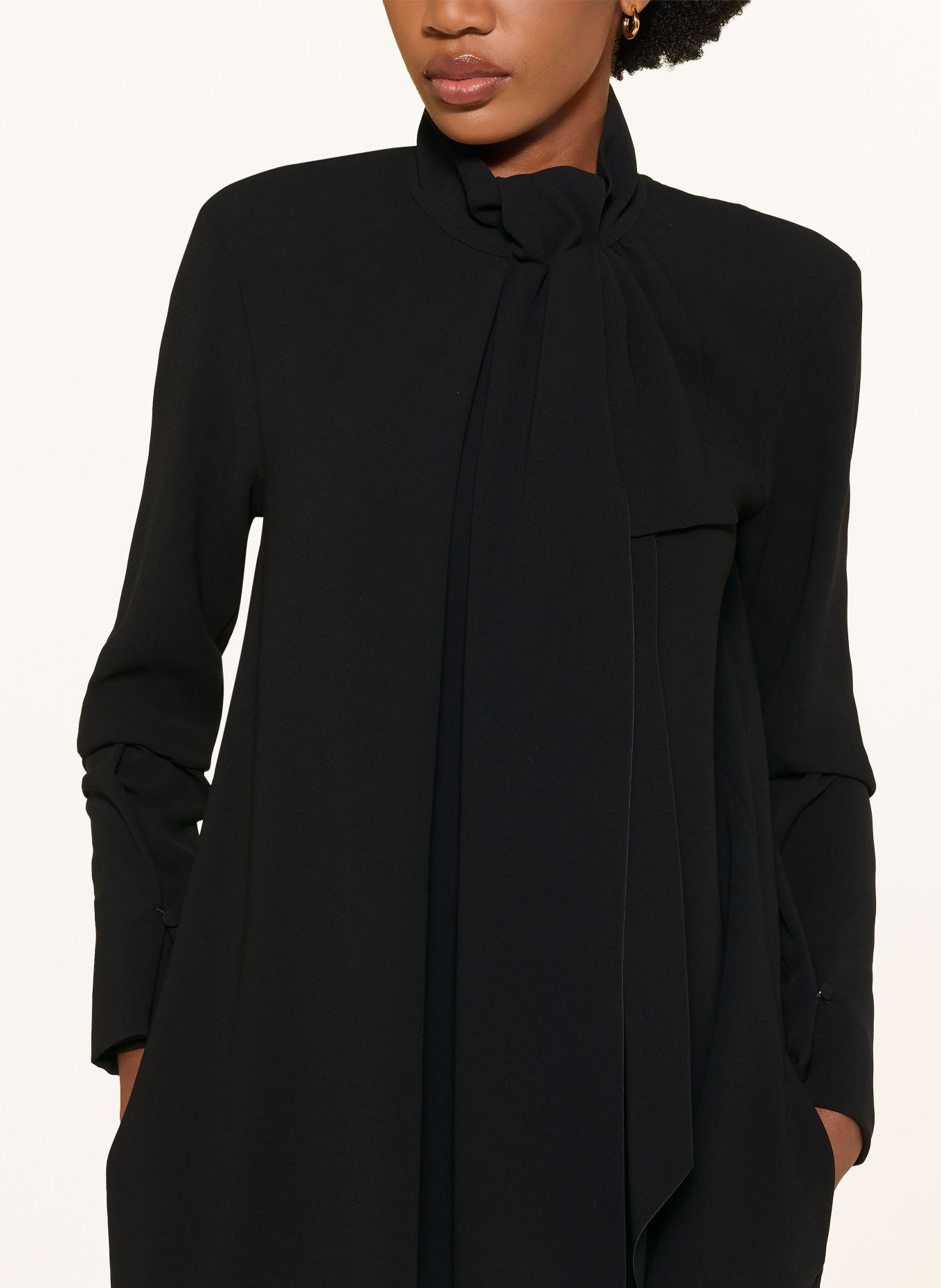 DOROTHEE SCHUMACHER Rochie de cocktail STATEMENT DRAPE cu fundă: NEGRU