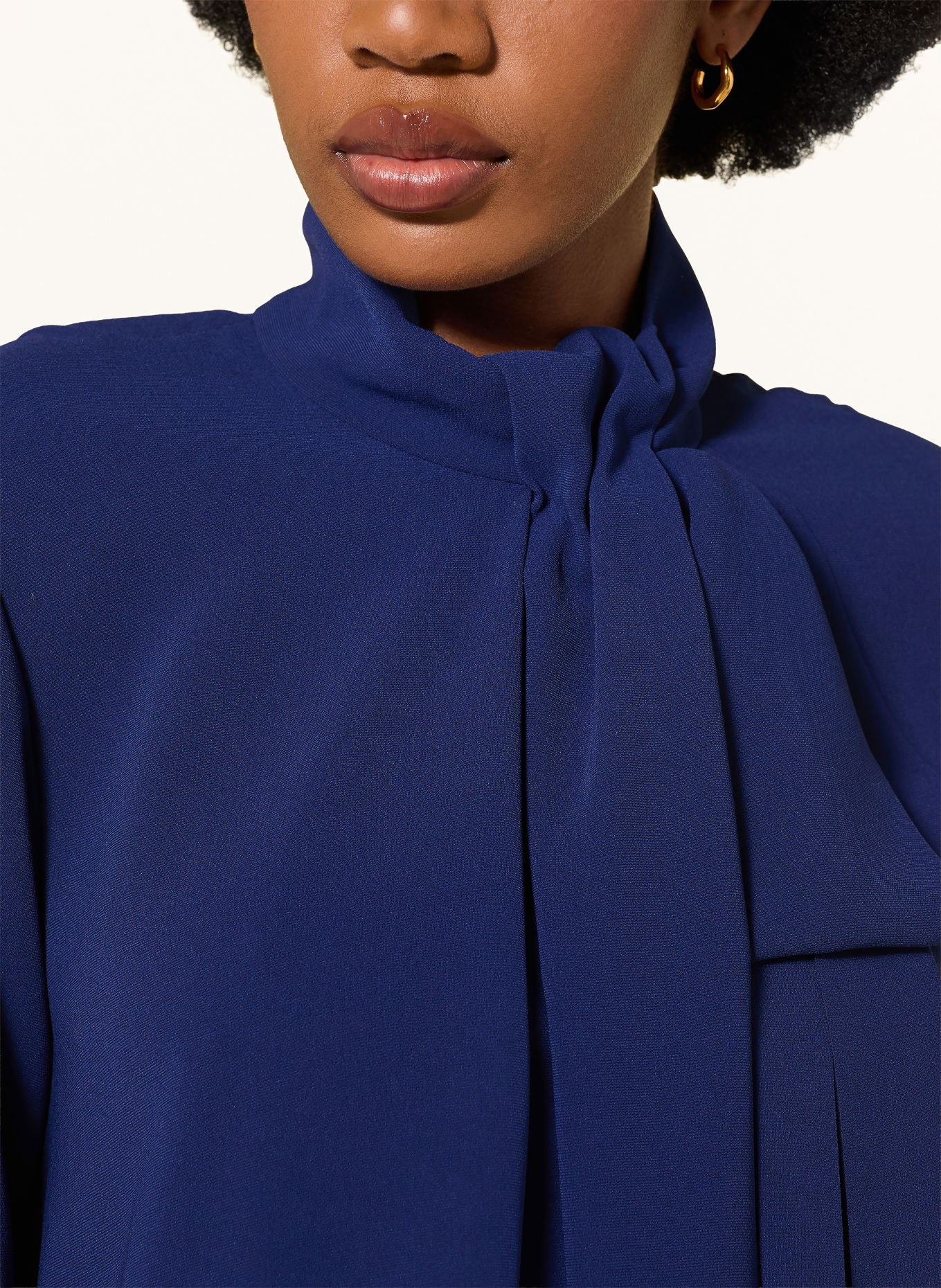 DOROTHEE SCHUMACHER Cocktailkleid STATEMENT DRAPE mit Schluppe: DUNKELBLAU