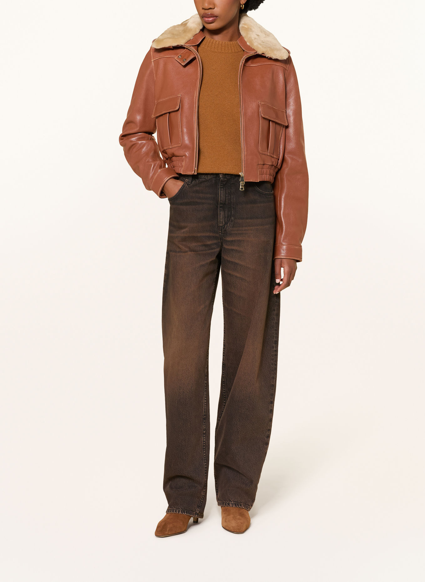 DOROTHEE SCHUMACHER Jeansy typu barrel DEEP LOVE: 797 PORCINI