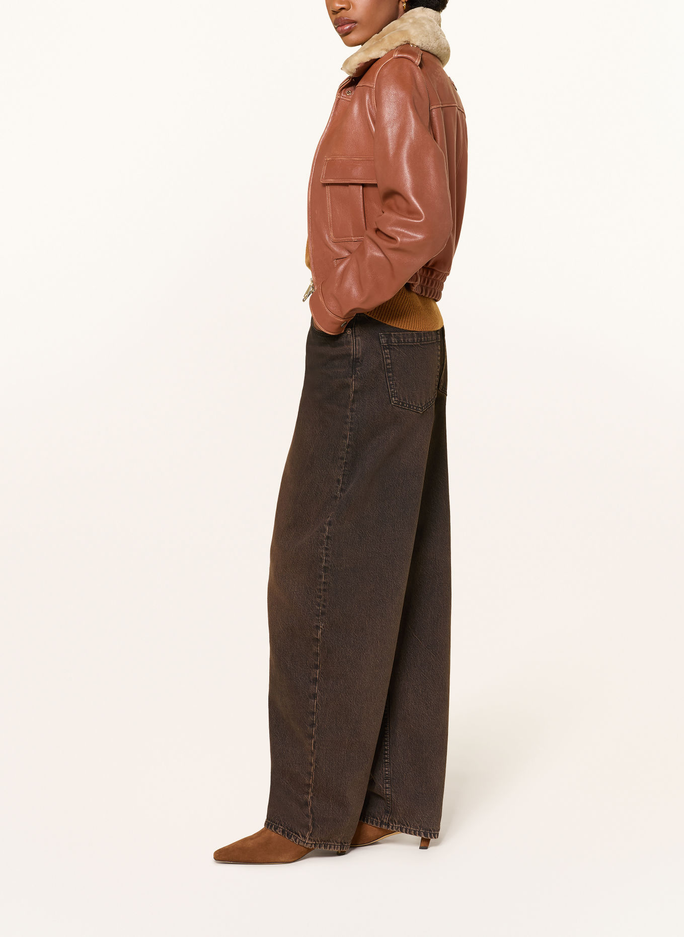 DOROTHEE SCHUMACHER Jeansy typu barrel DEEP LOVE: 797 PORCINI