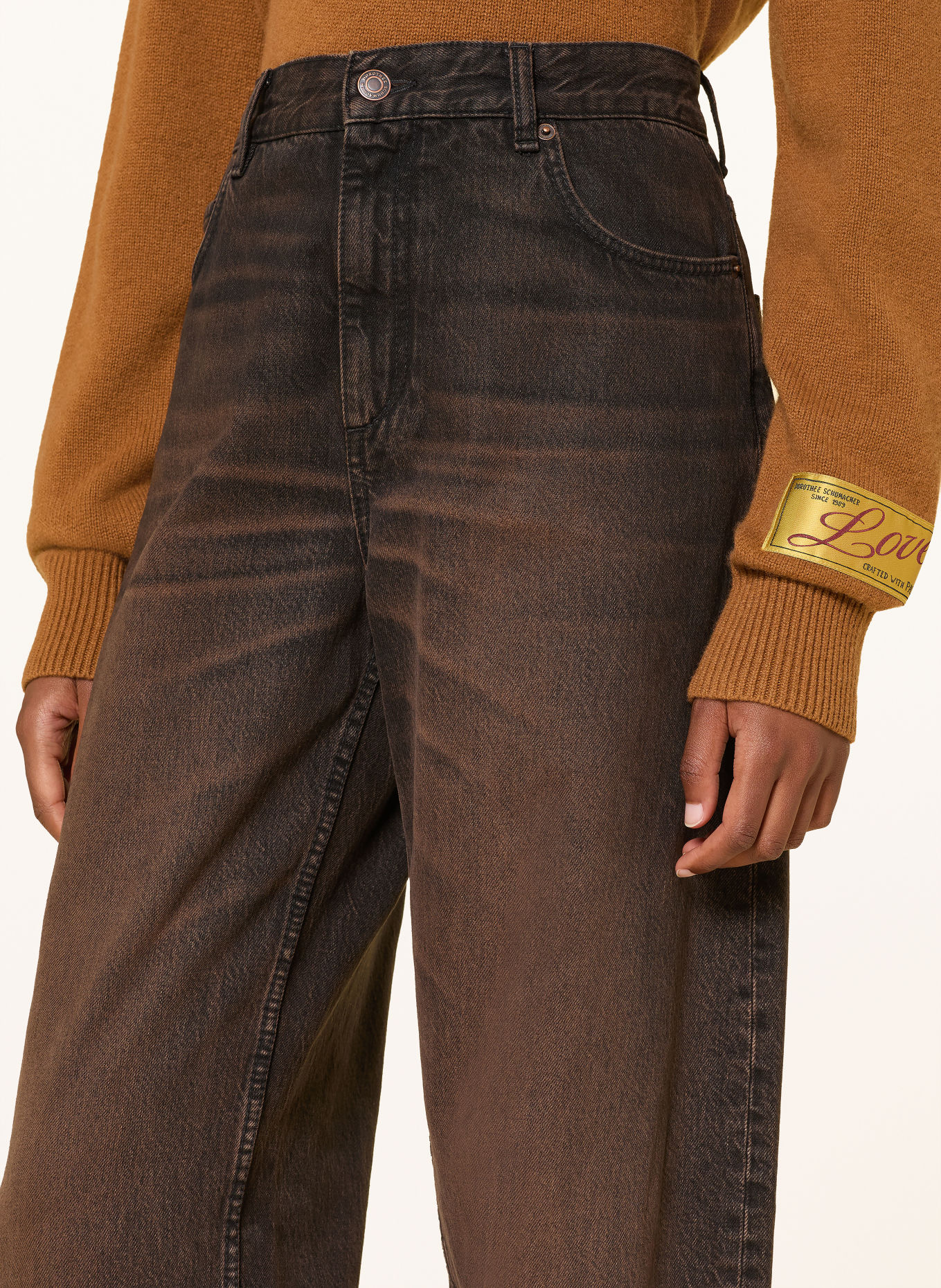 DOROTHEE SCHUMACHER Jeansy typu barrel DEEP LOVE: 797 PORCINI