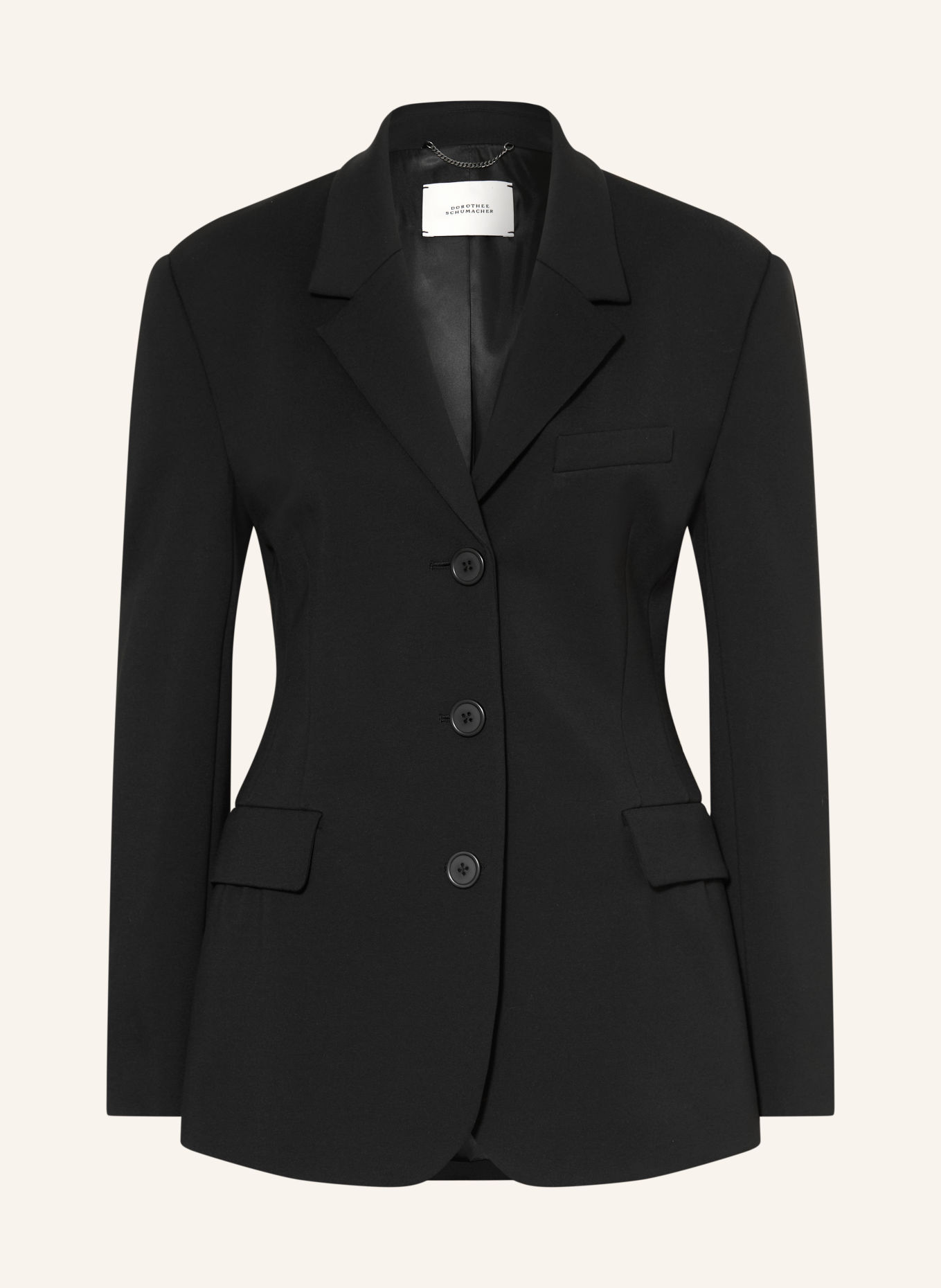 DOROTHEE SCHUMACHER EMOTIONAL ESSENCE Blazer: BLACK