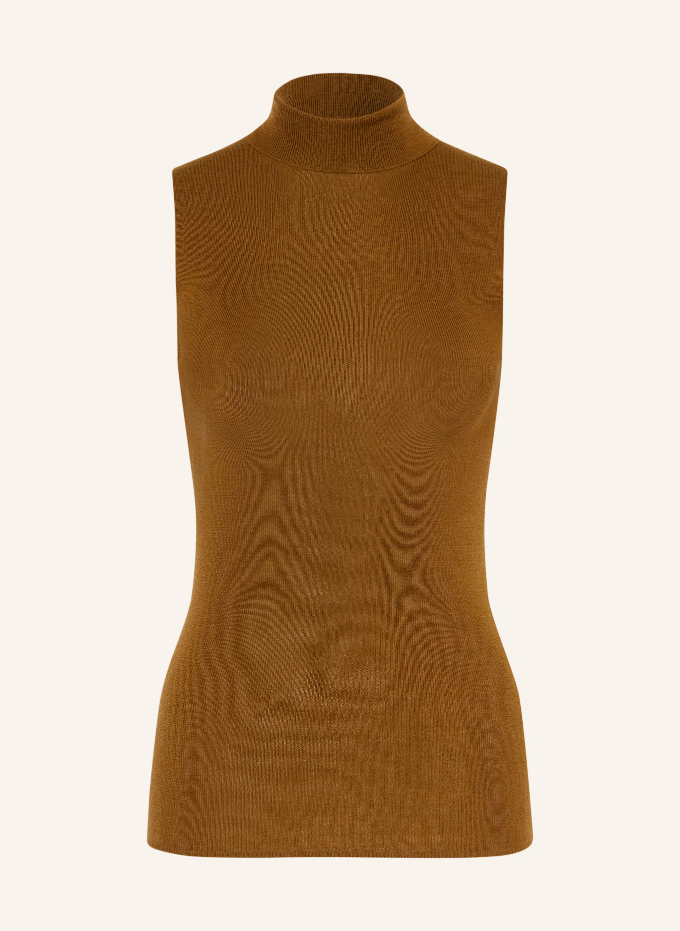 DOROTHEE SCHUMACHER Gebreide top: COGNAC